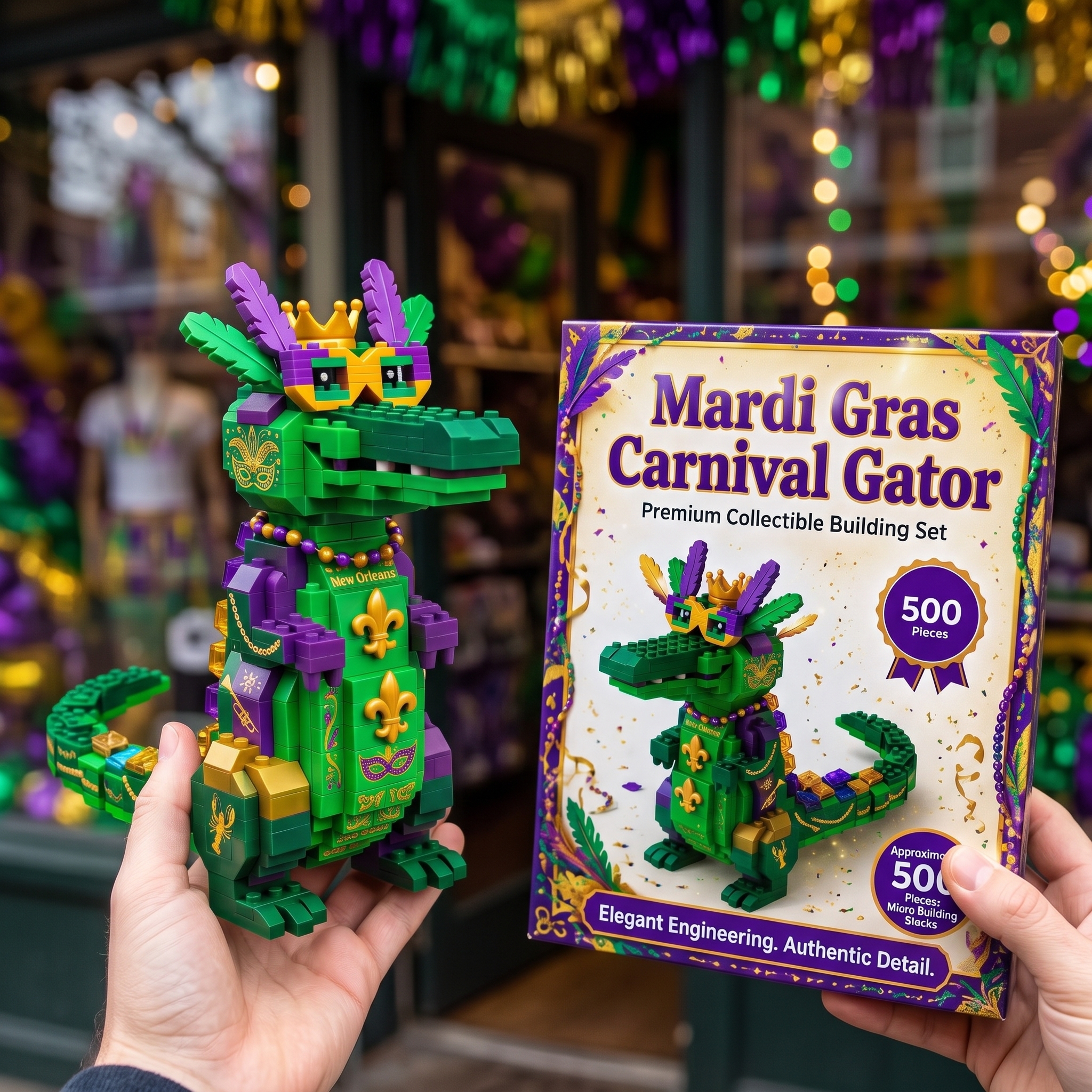 Mardi Gras Carnival Gator — New Orleans Celebration Collector’s Edition Building Set