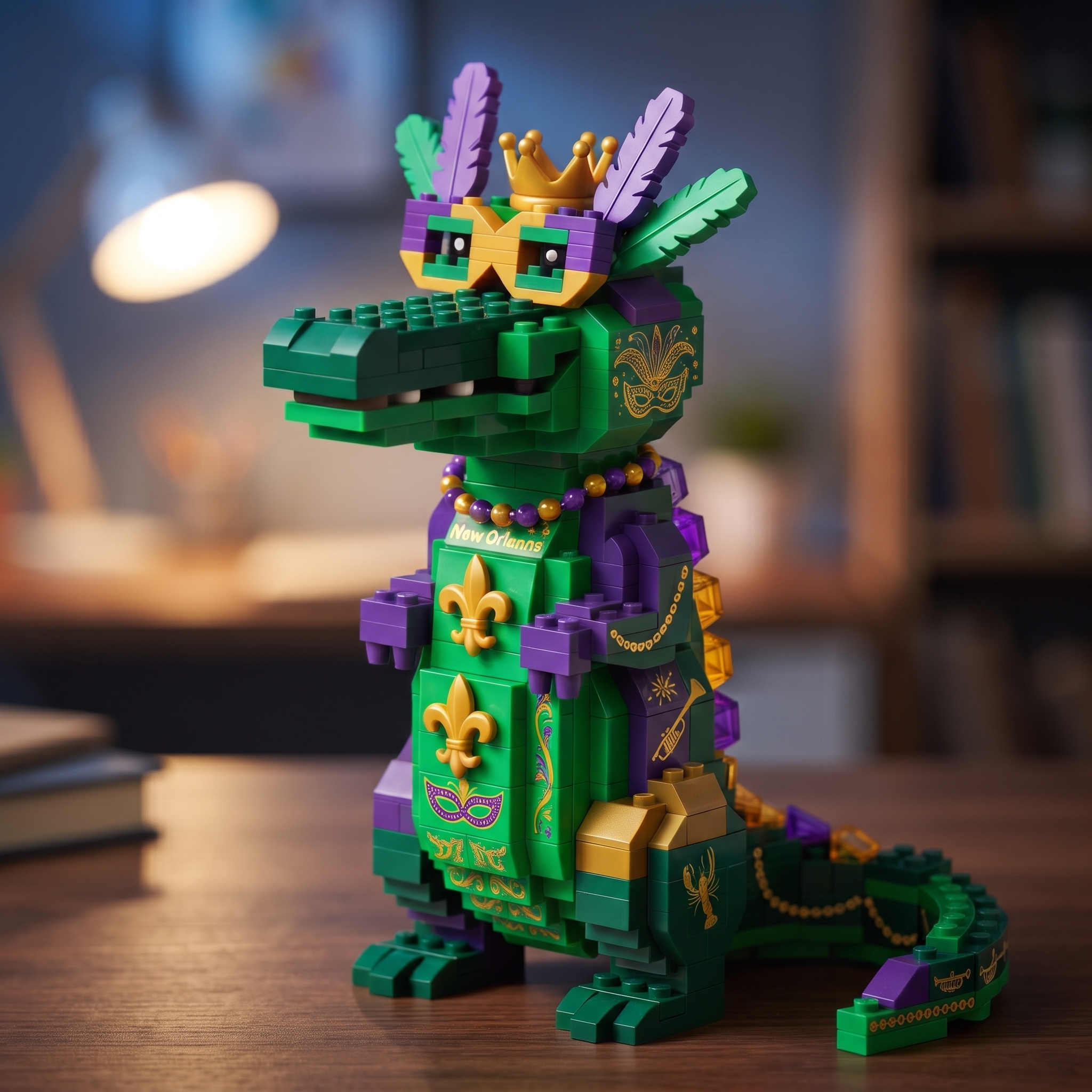 Mardi Gras Carnival Gator — New Orleans Celebration Collector’s Edition Building Set