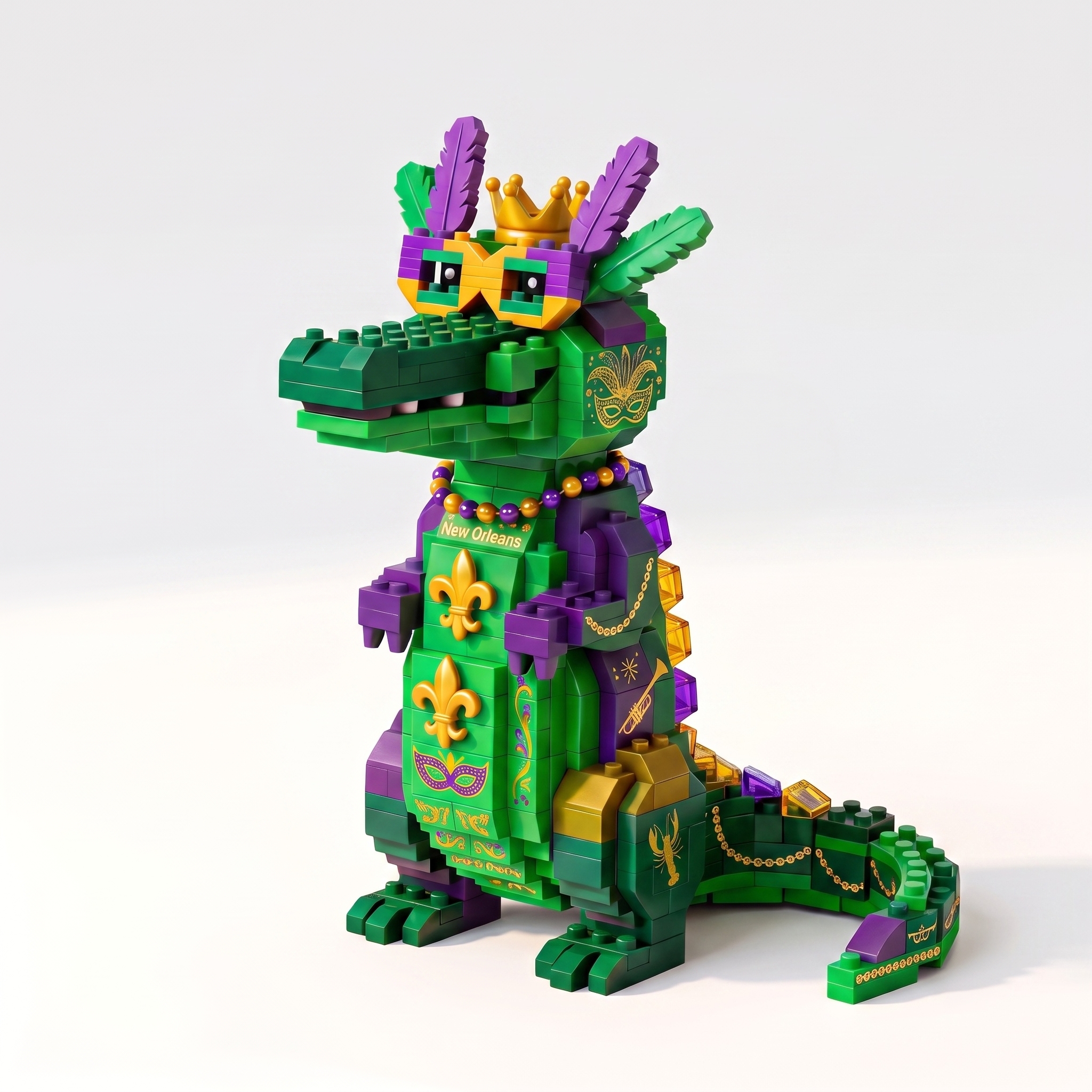 Mardi Gras Carnival Gator — New Orleans Celebration Collector’s Edition Building Set