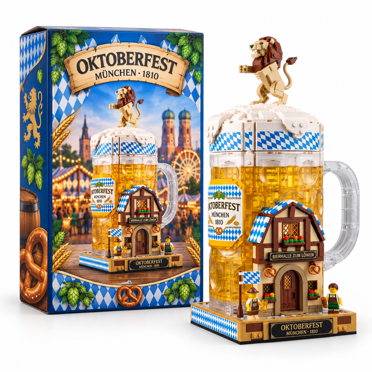 Oktoberfest München 1810 Bavarian Beer Stein Building Set
