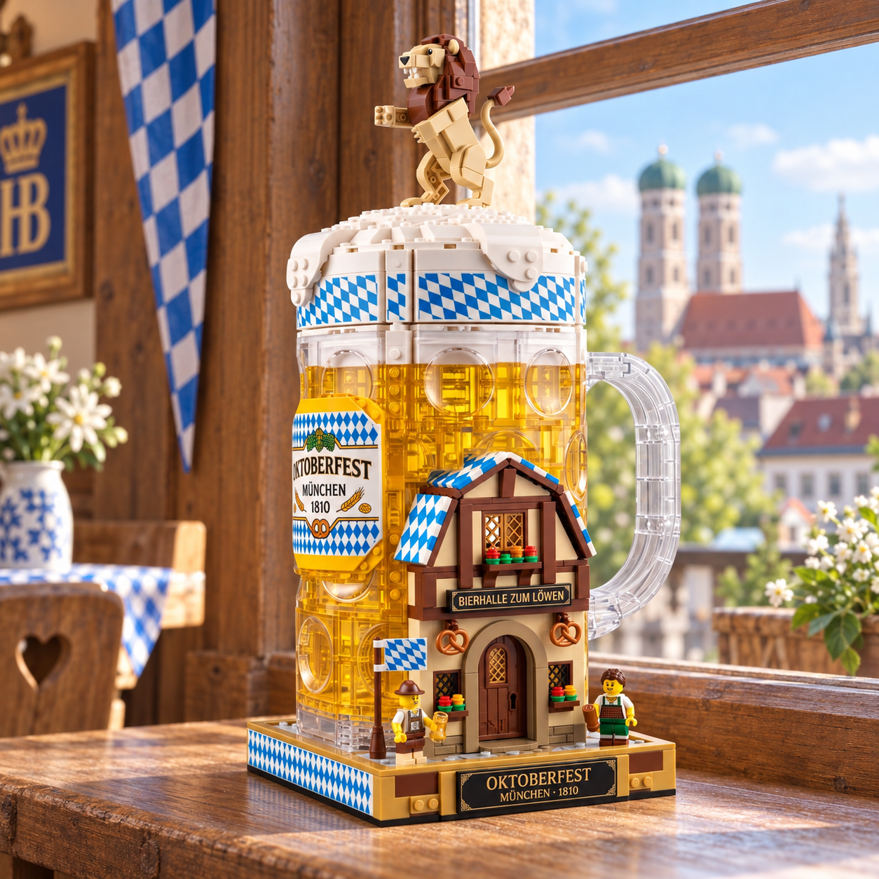 Oktoberfest München 1810 Bavarian Beer Stein Building Set