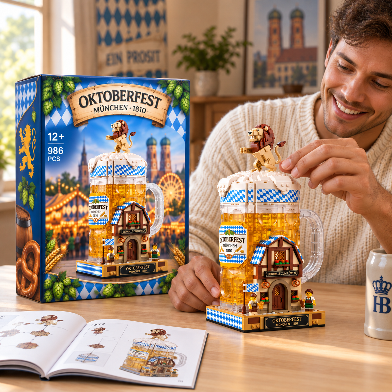 Oktoberfest München 1810 Bavarian Beer Stein Building Set
