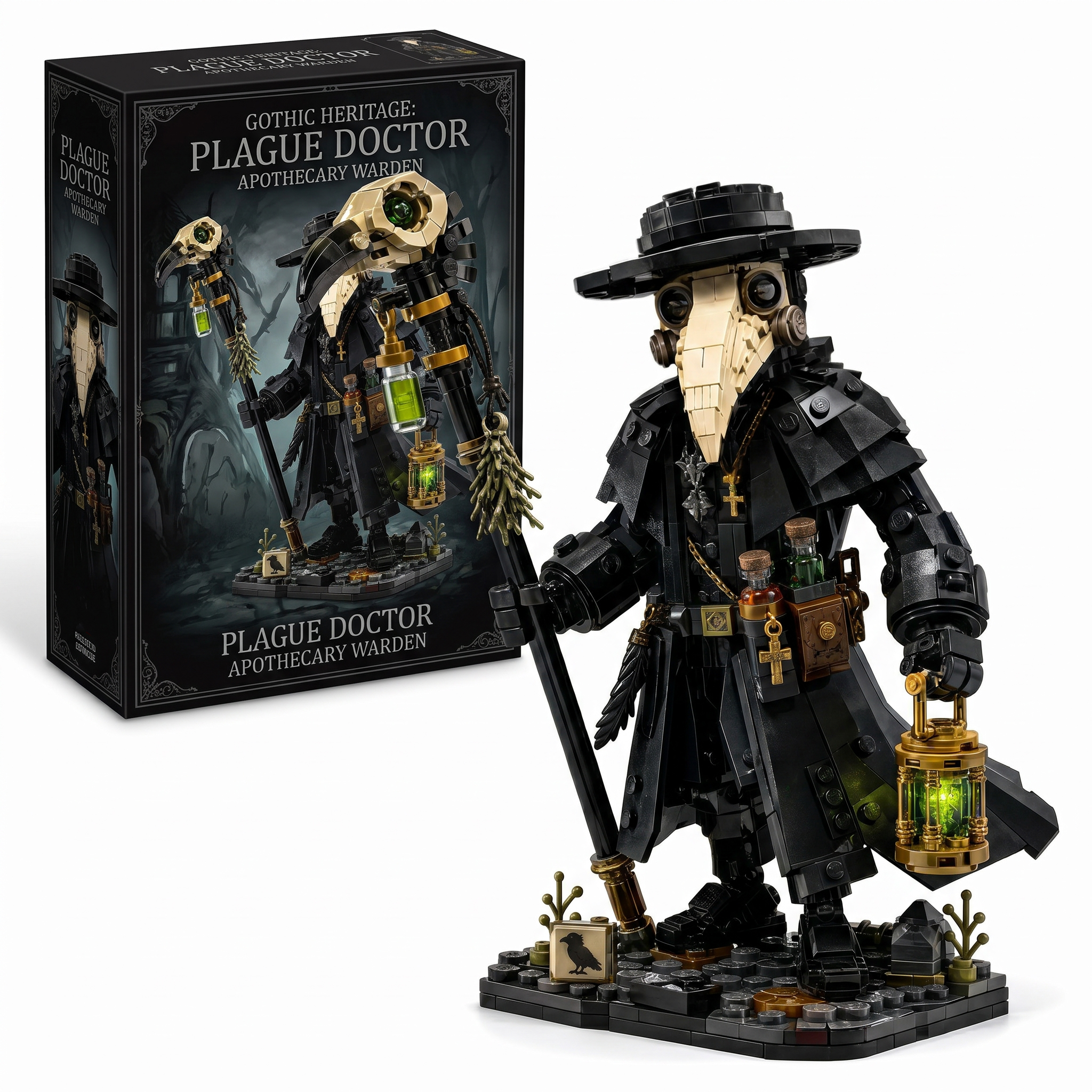 Plague Doctor Apothecary Warden Collector Building Set