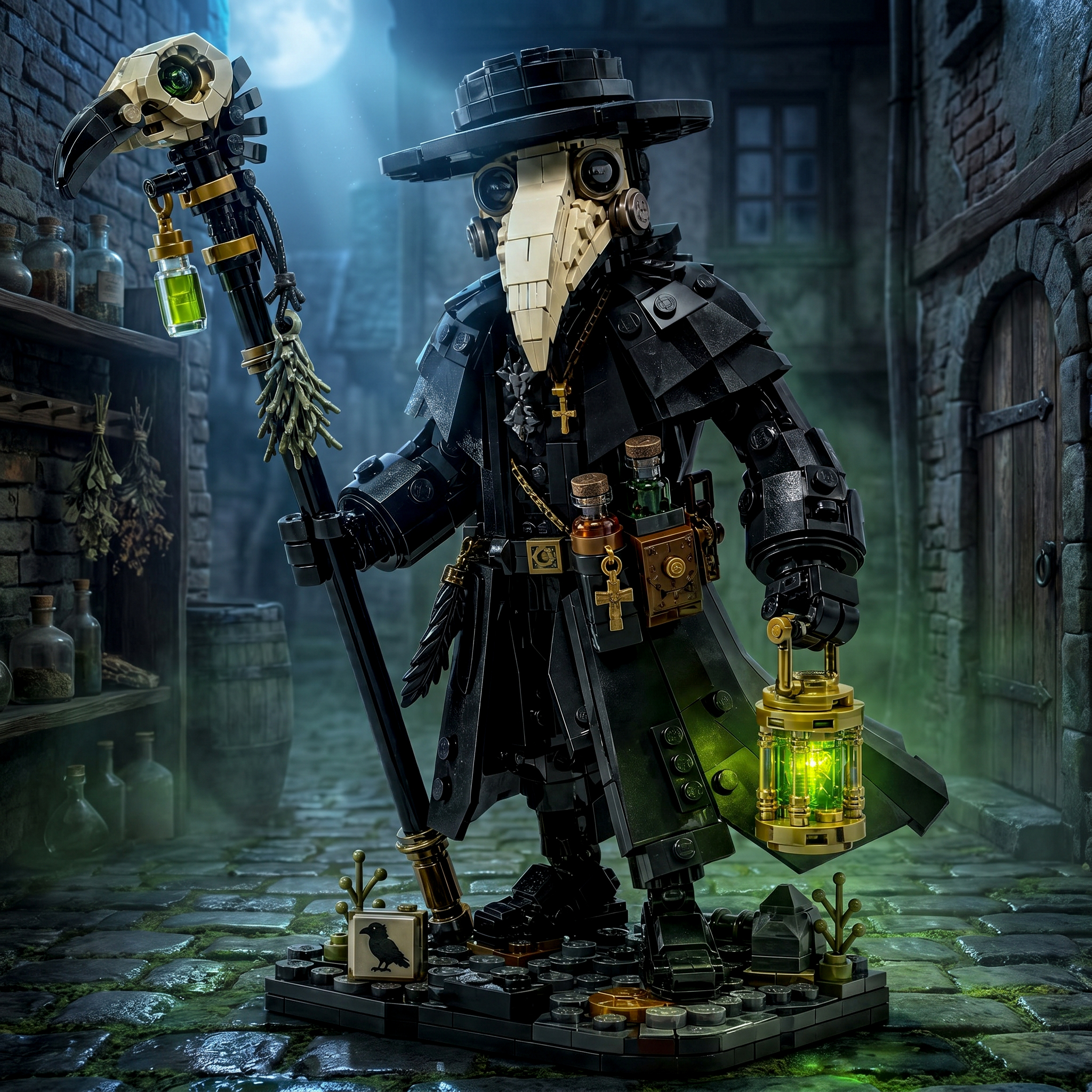 Plague Doctor Apothecary Warden Collector Building Set