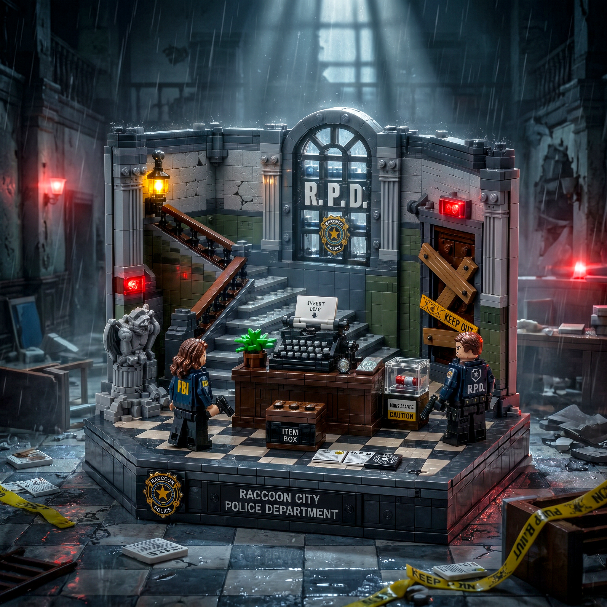 Raccoon City Police Department Collector Building Set