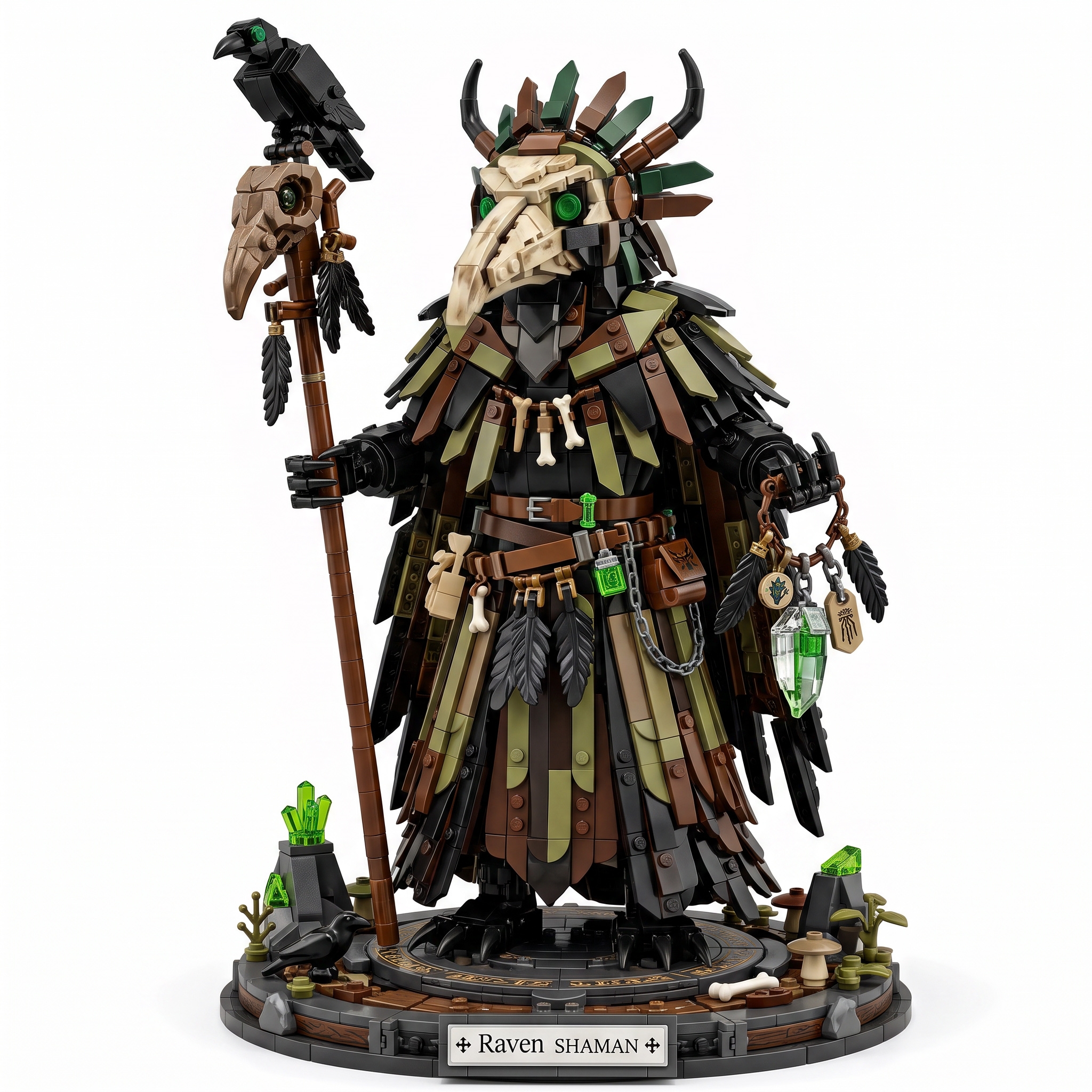 Raven Shaman Crow Spirit Building Set