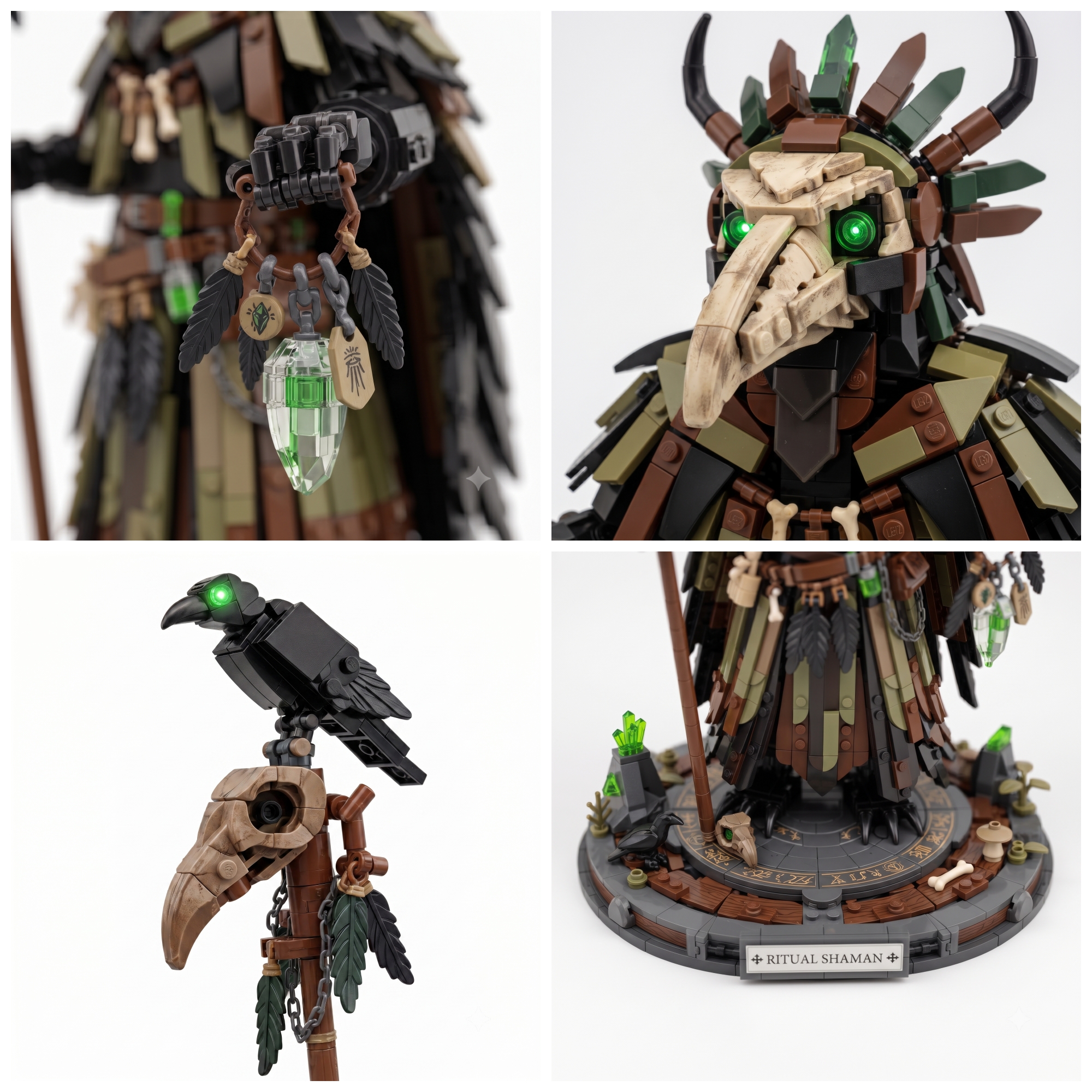 Raven Shaman Crow Spirit Building Set