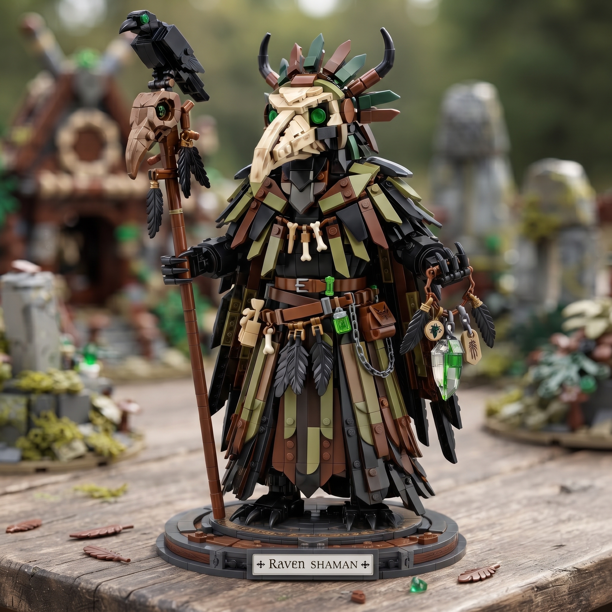 Raven Shaman Crow Spirit Building Set