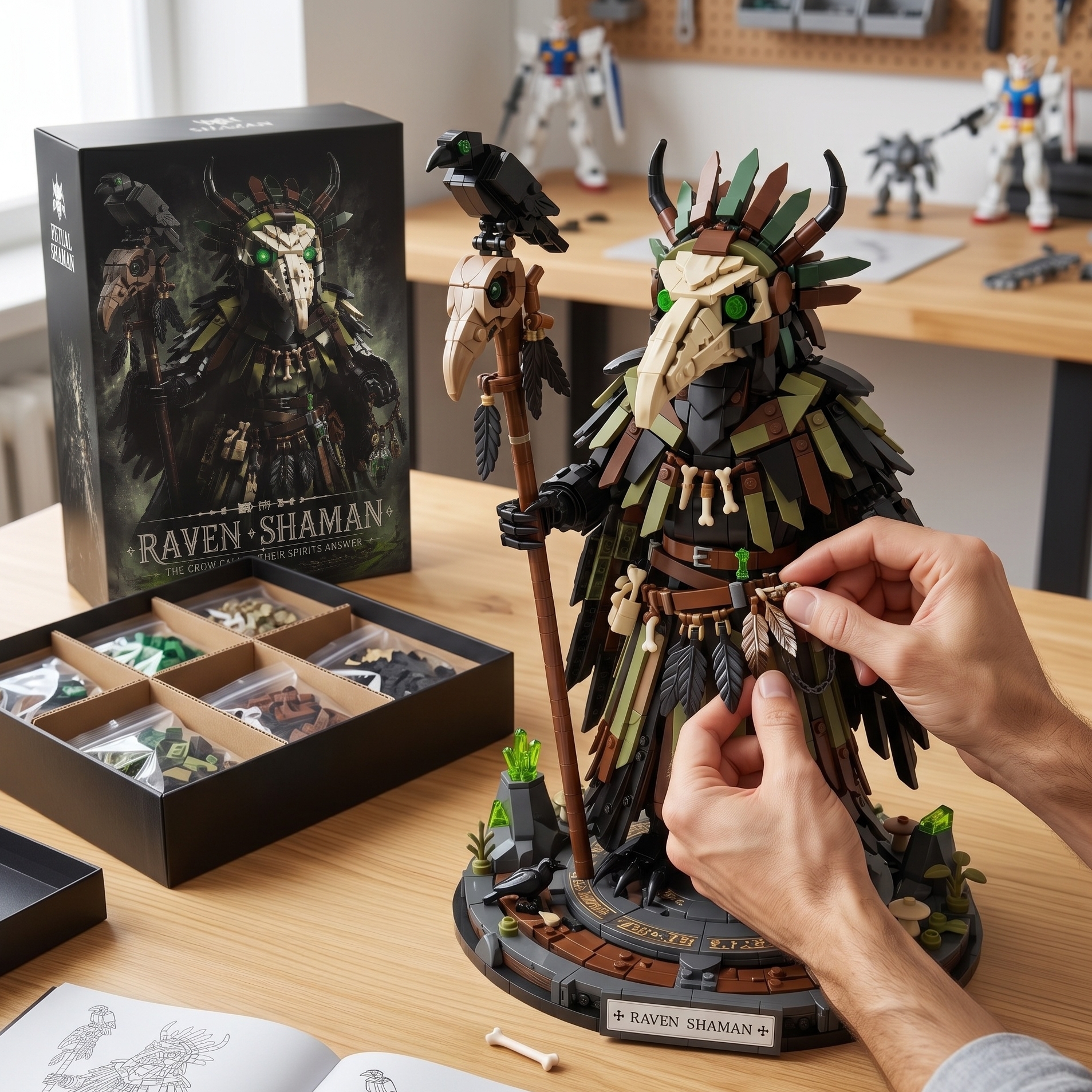 Raven Shaman Crow Spirit Building Set