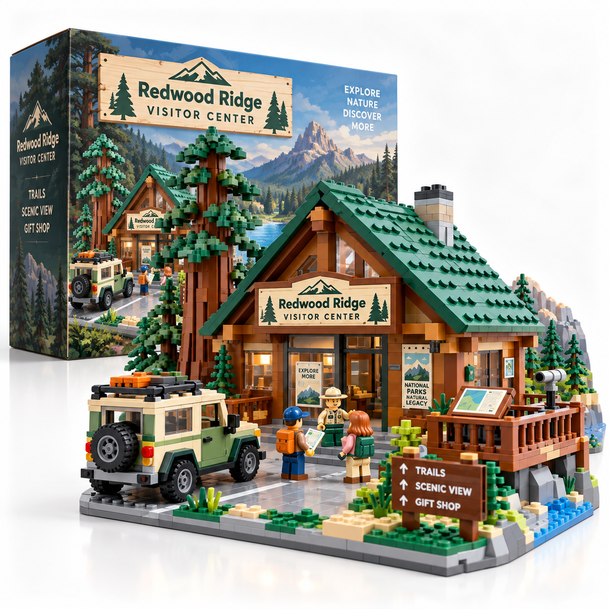 Redwood Ridge Visitor Center Building Set