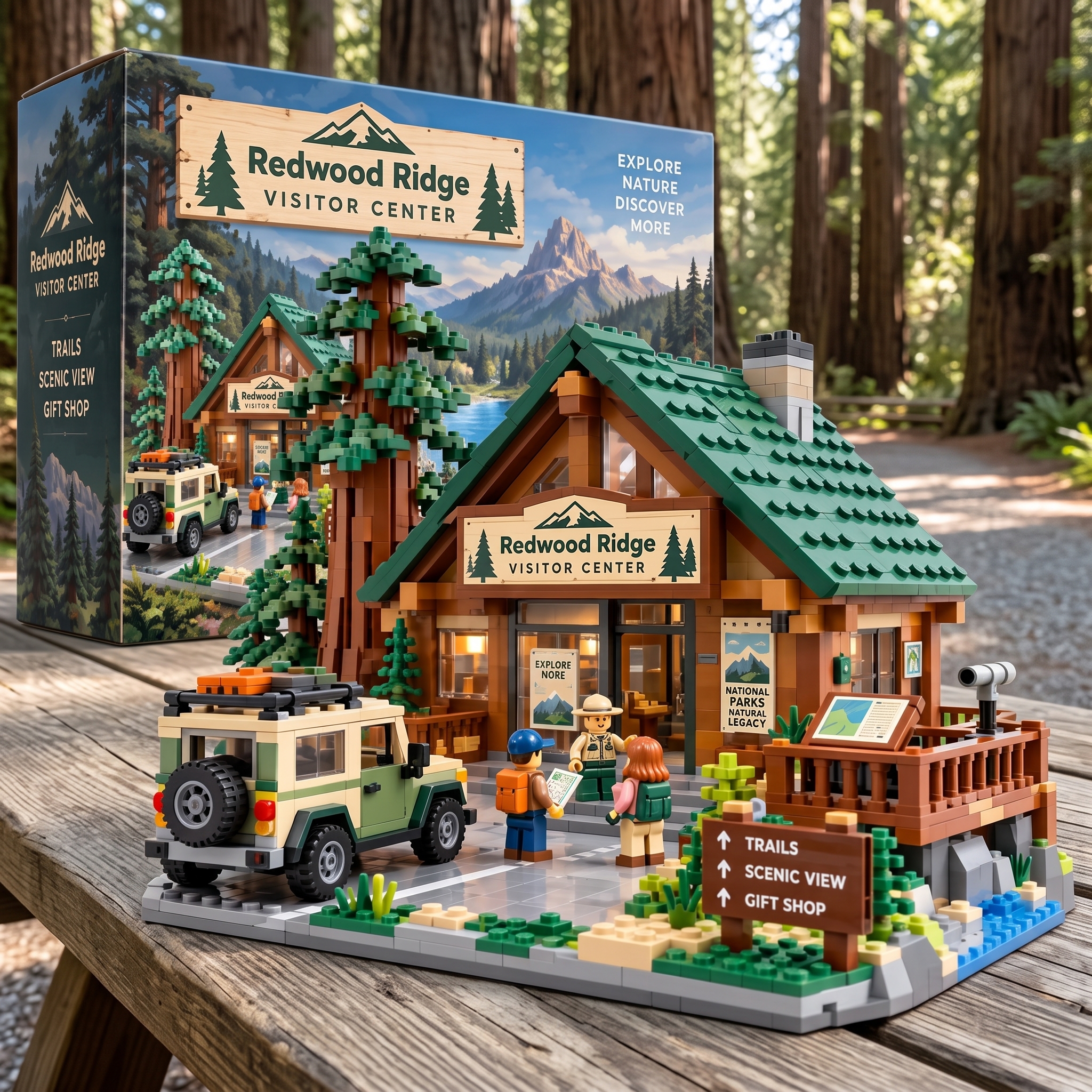 Redwood Ridge Visitor Center Building Set