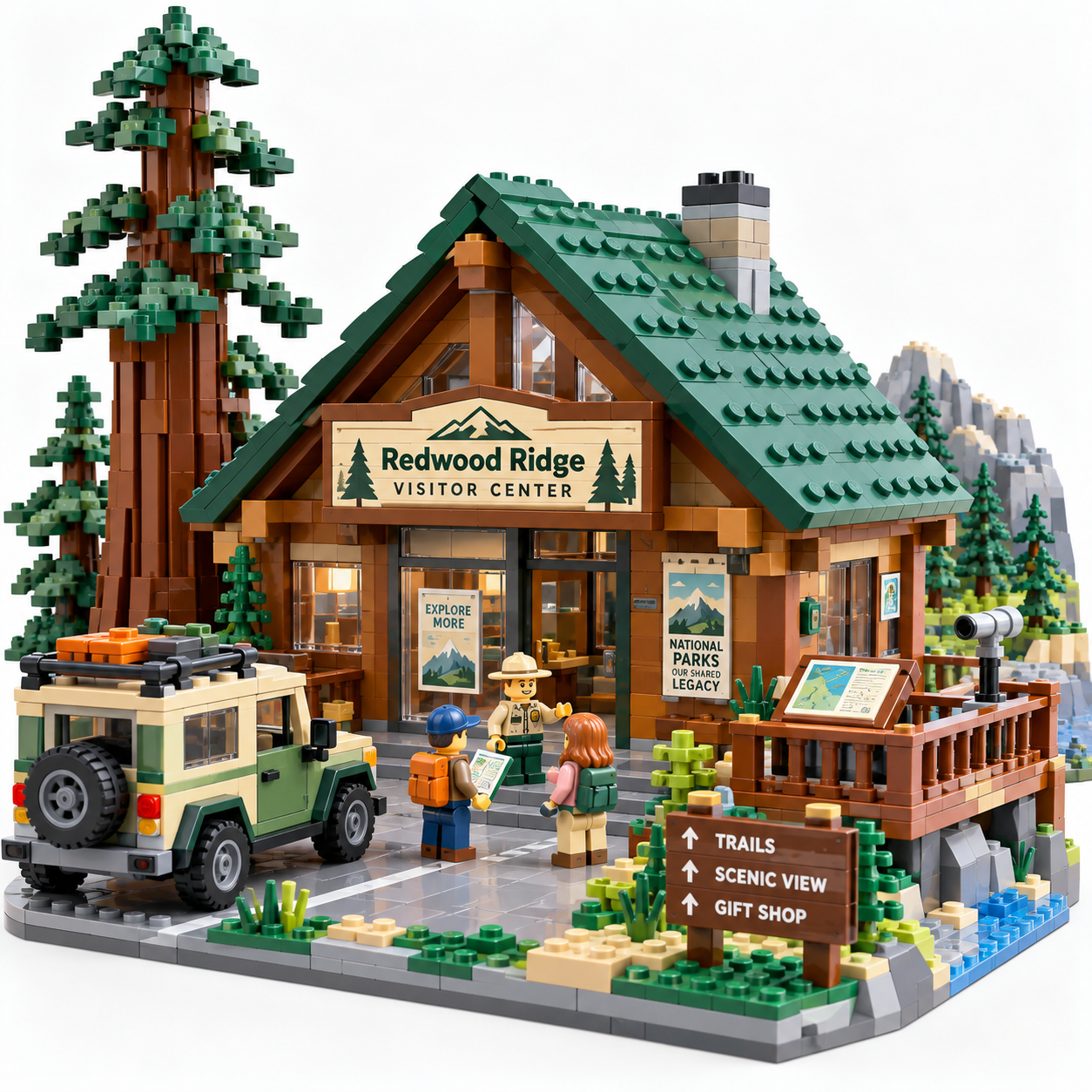 Redwood Ridge Visitor Center Building Set
