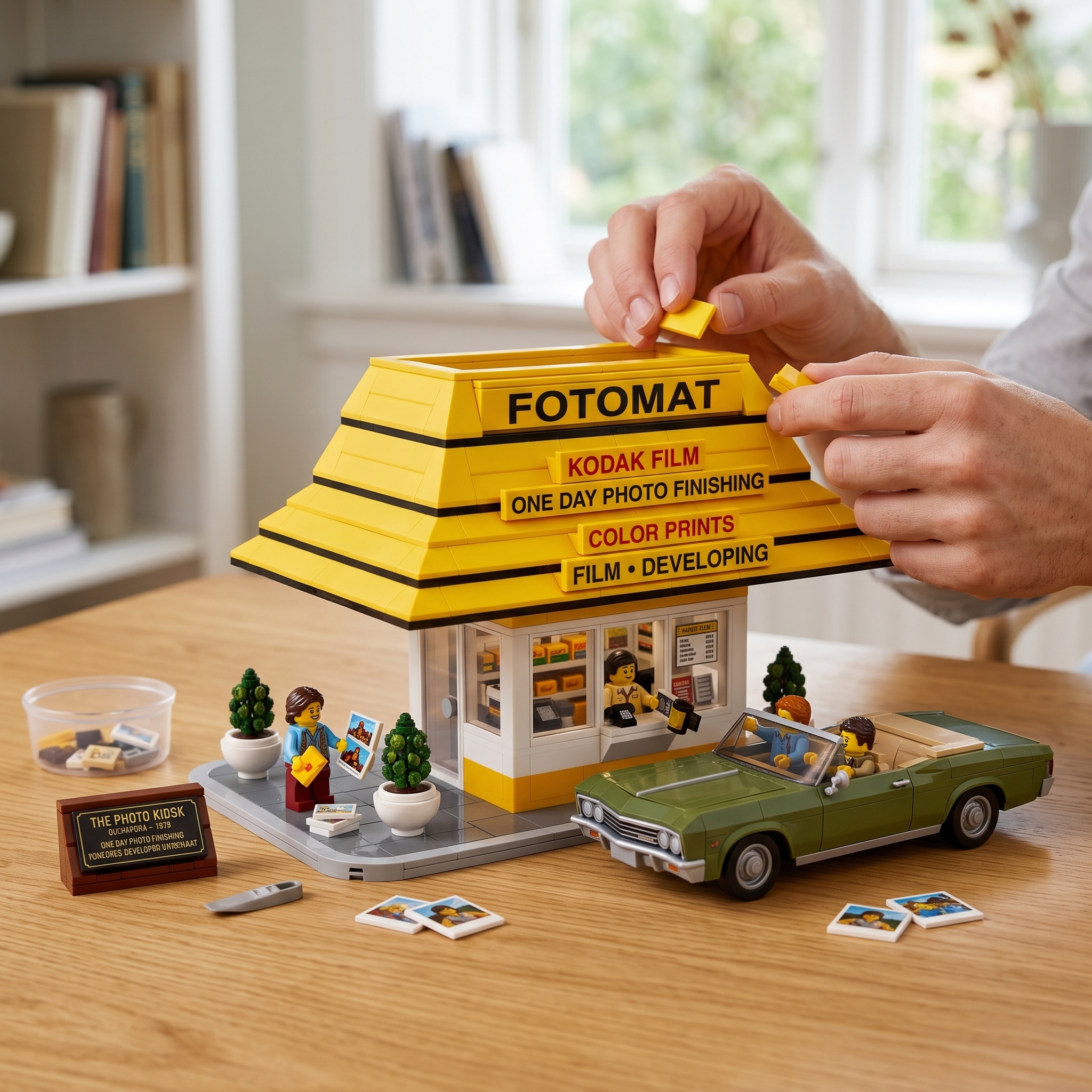 Retro Fotomat Photo Kiosk Building Set