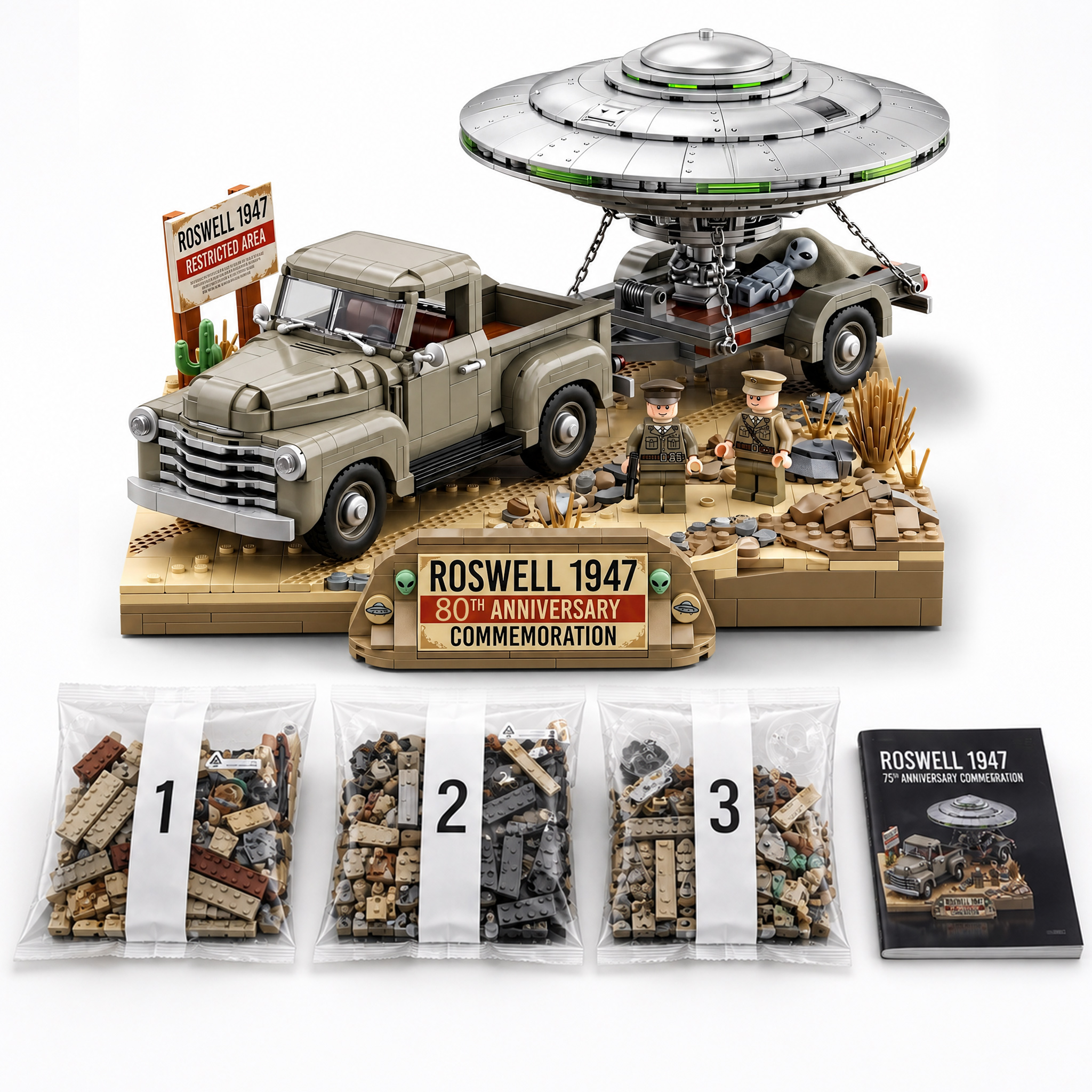 Roswell 1947 UFO Incident Building Set