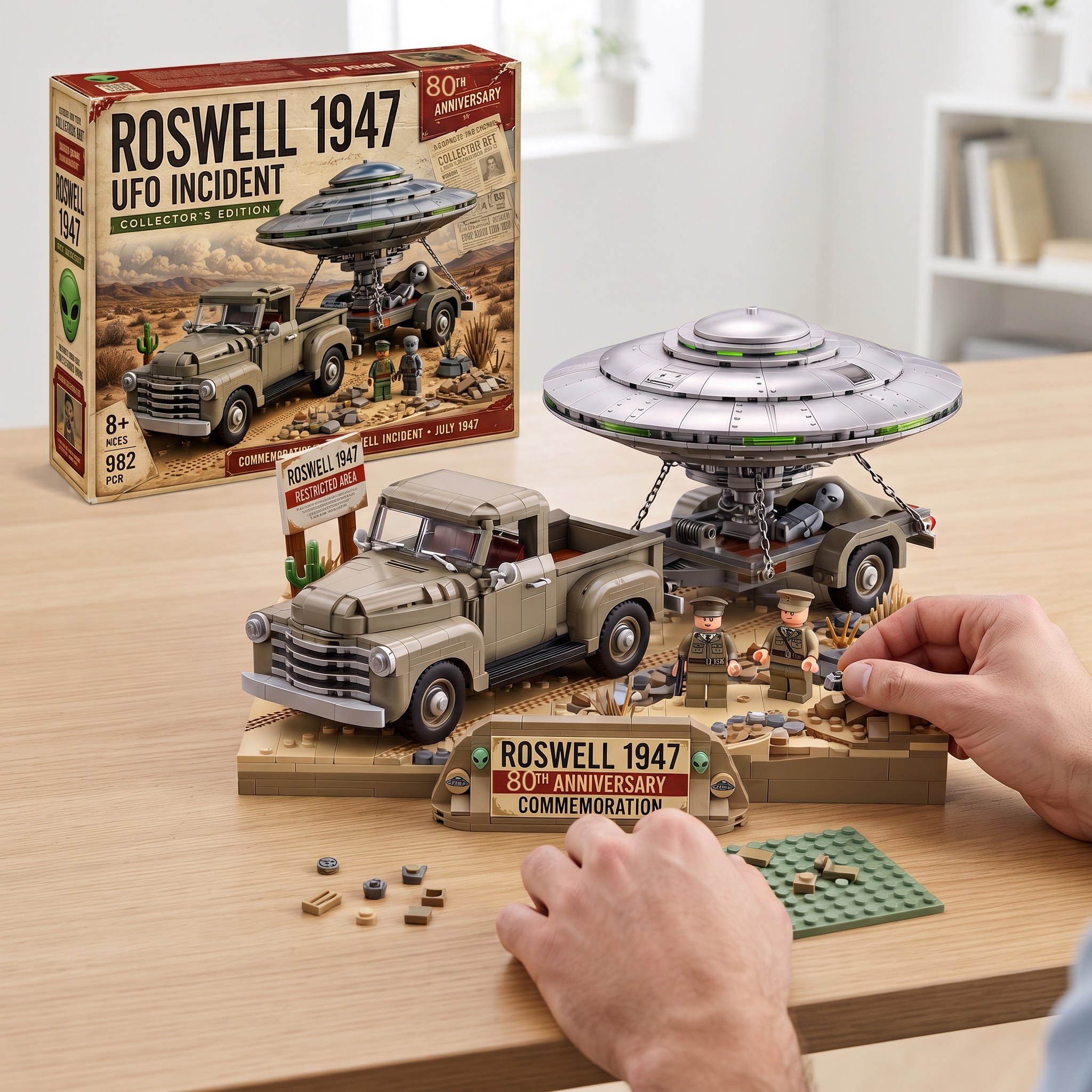 Roswell 1947 UFO Incident Building Set
