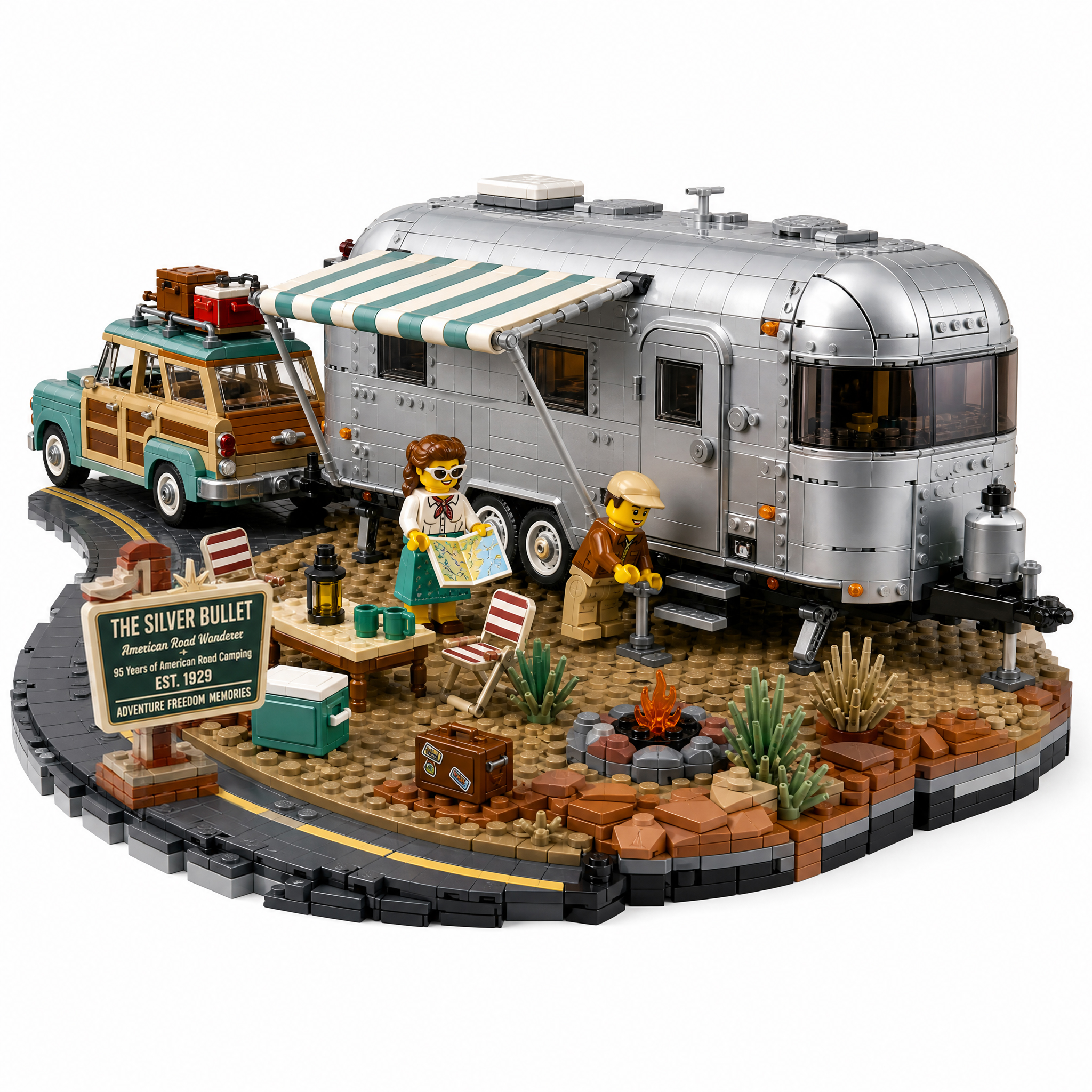 The Silver Bullet American Road Wanderer Collector Building Set