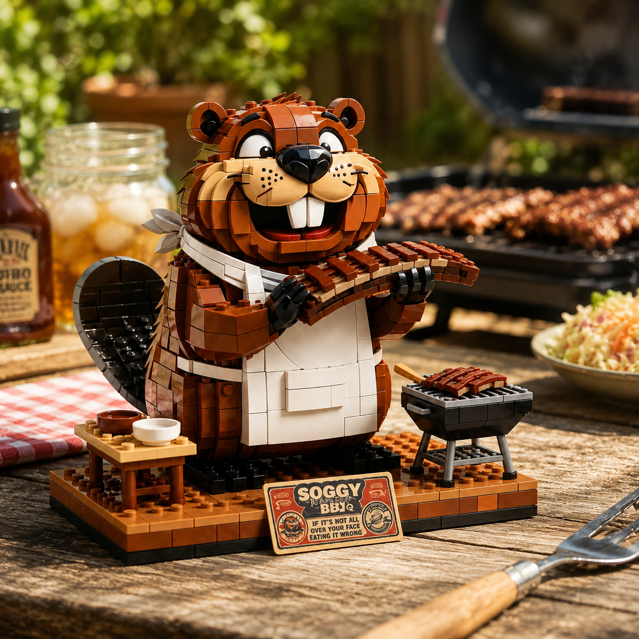 BBQ Beaver Building Set