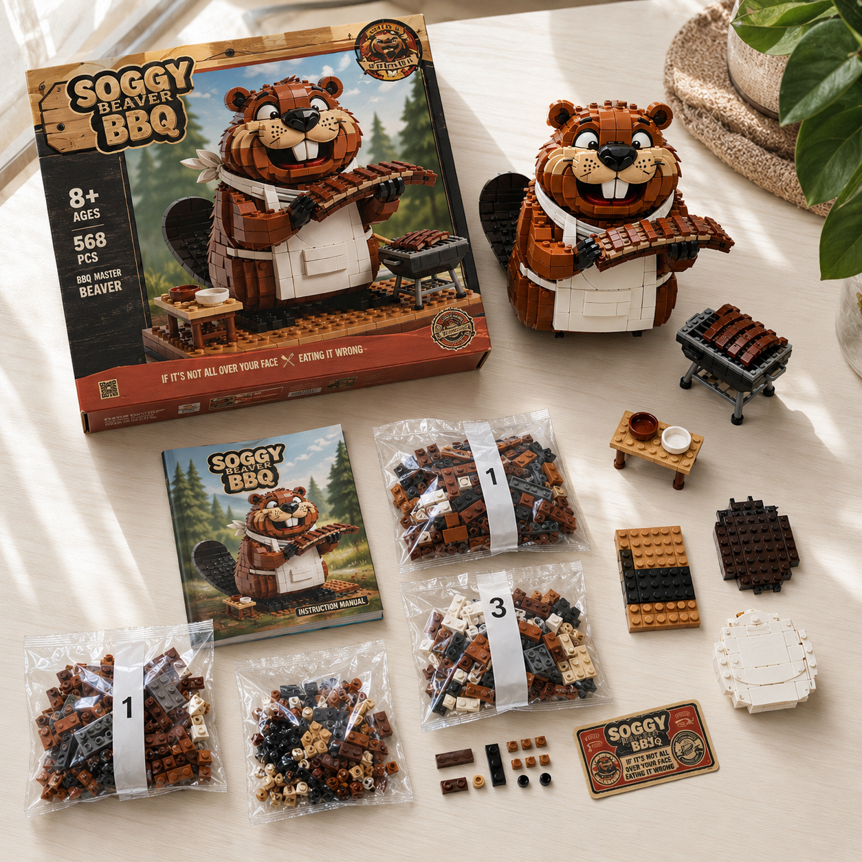 BBQ Beaver Building Set