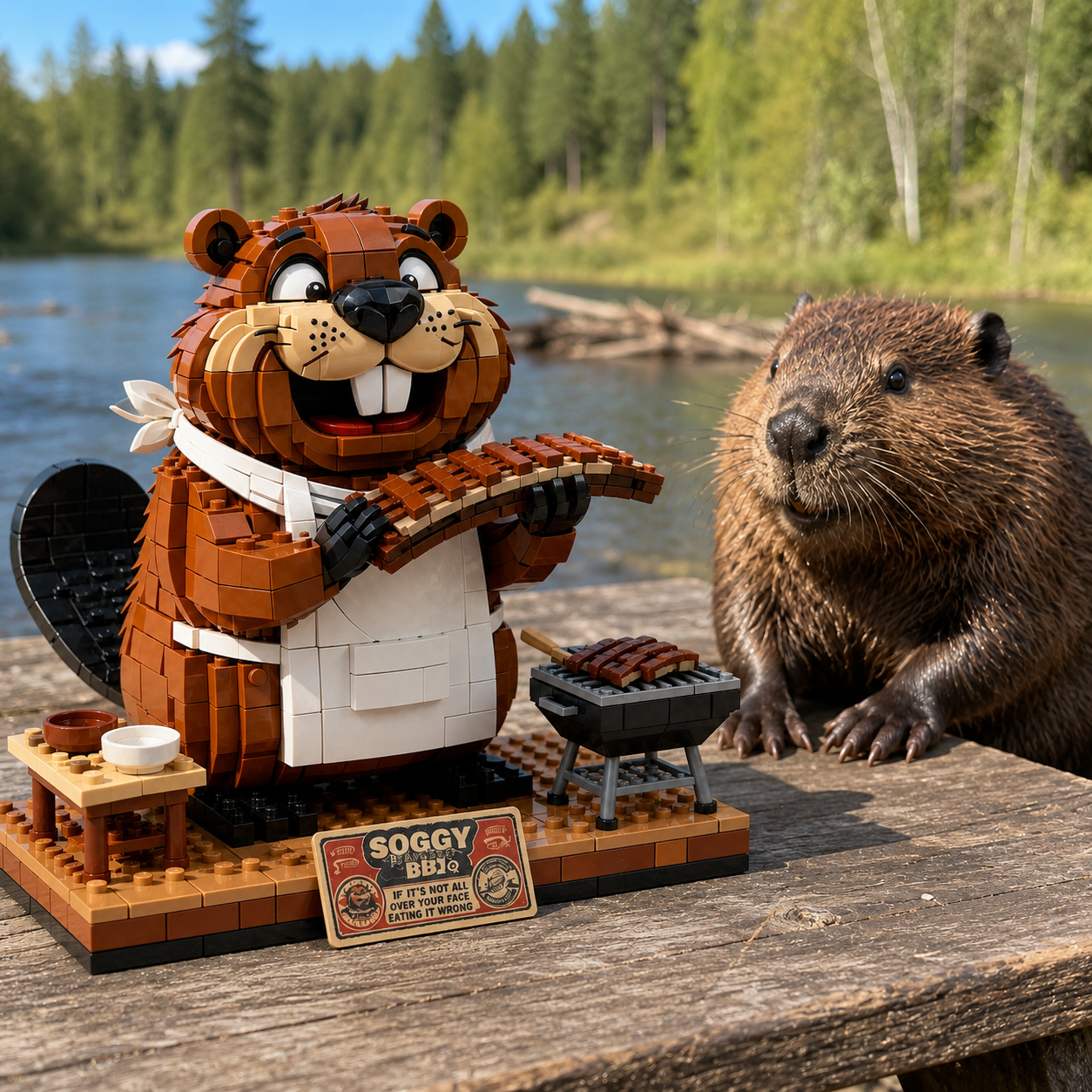 BBQ Beaver Building Set