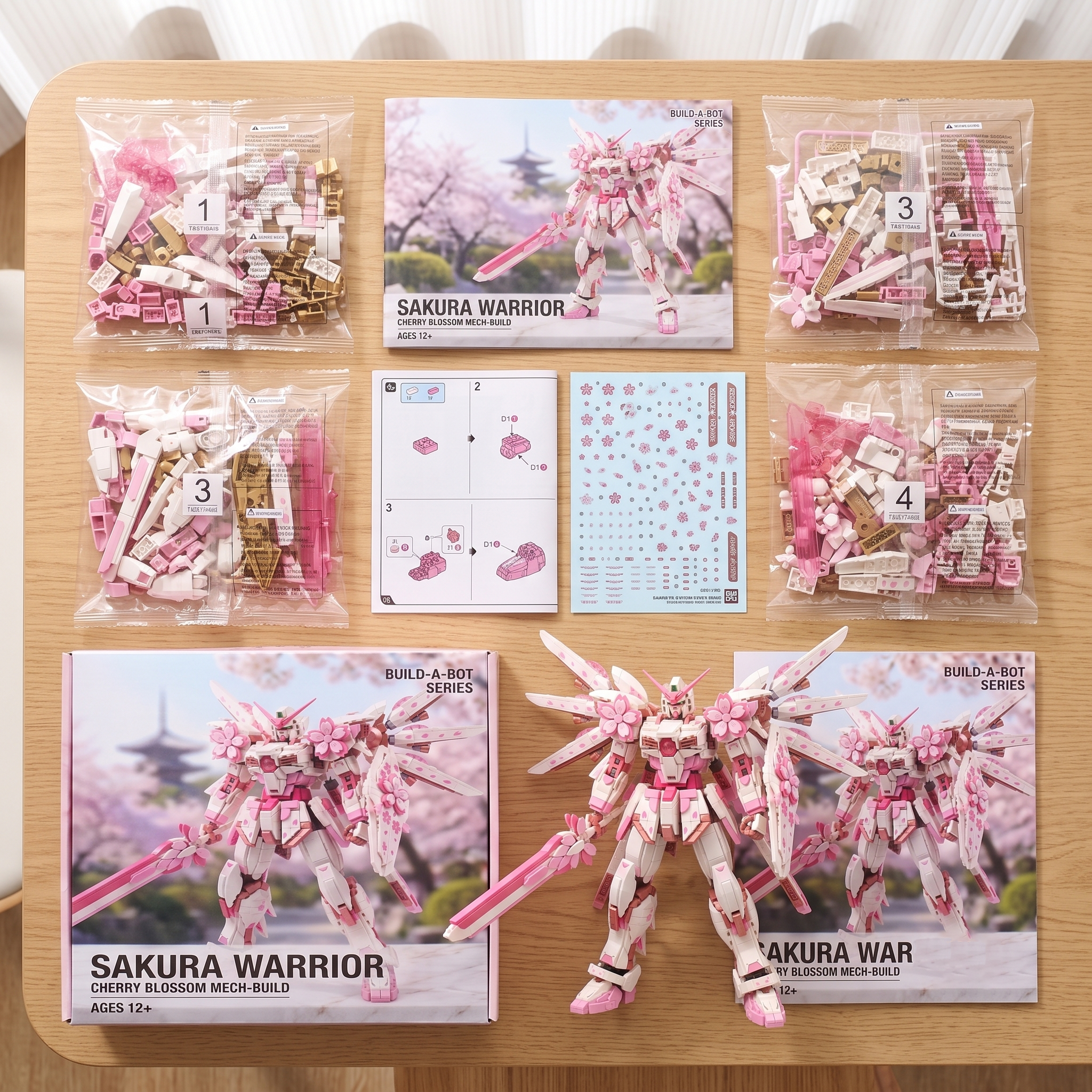 Sakura Warrior Cherry Blossom Mech Collector Model