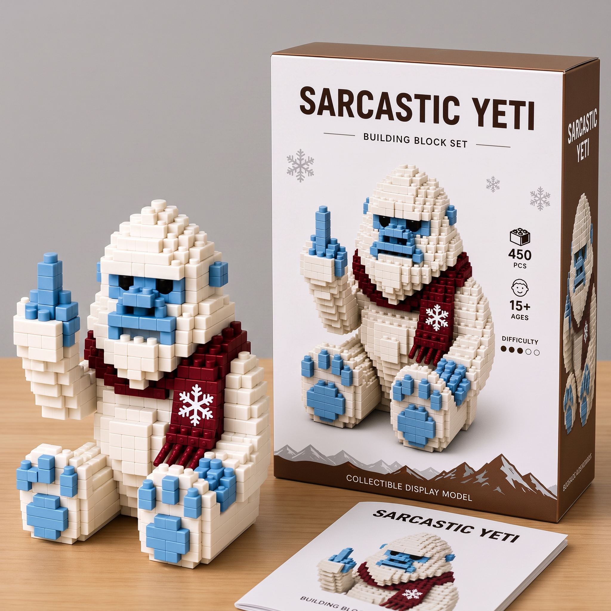 Sarcastic Yeti Building Block Set