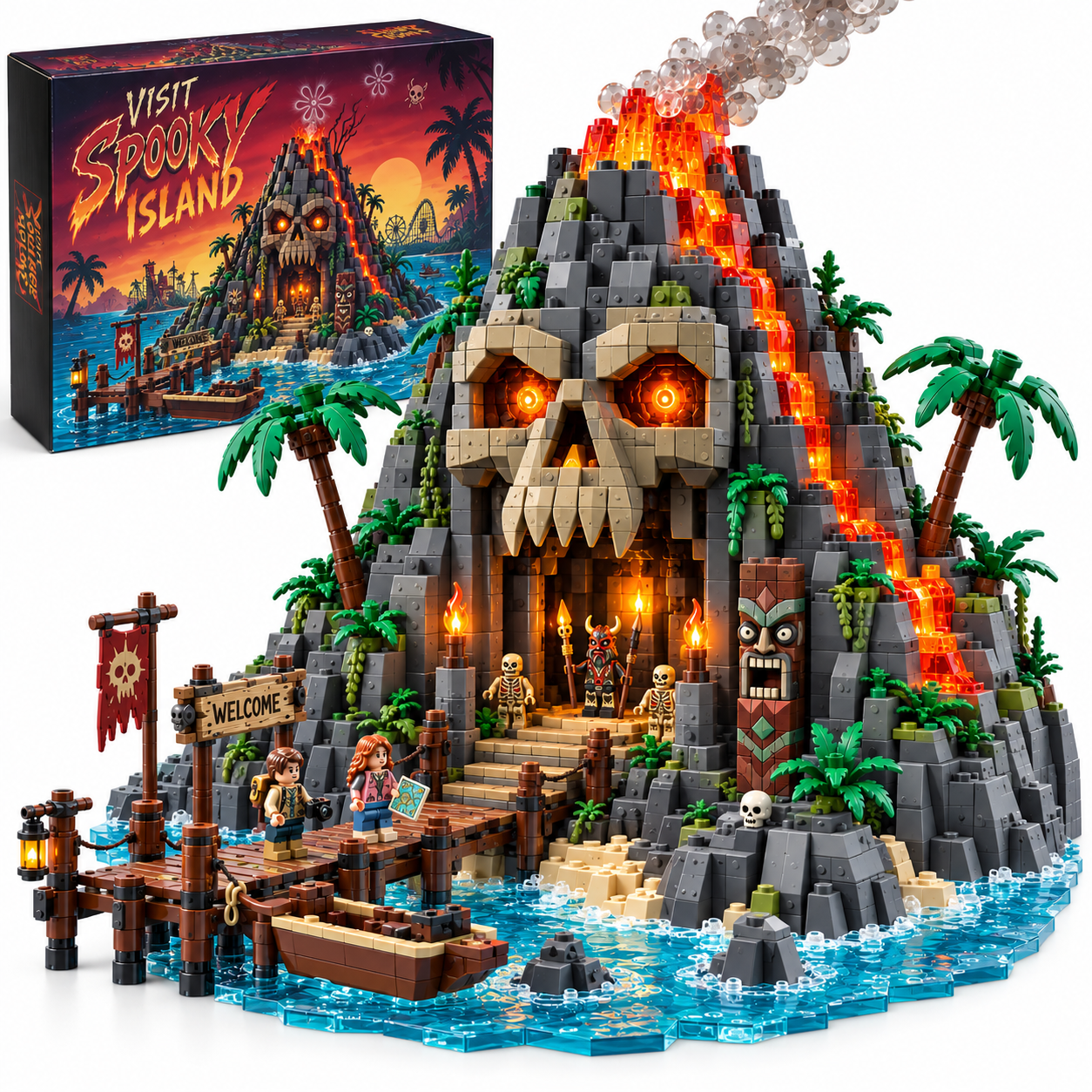 Skullfire Island Building Set 