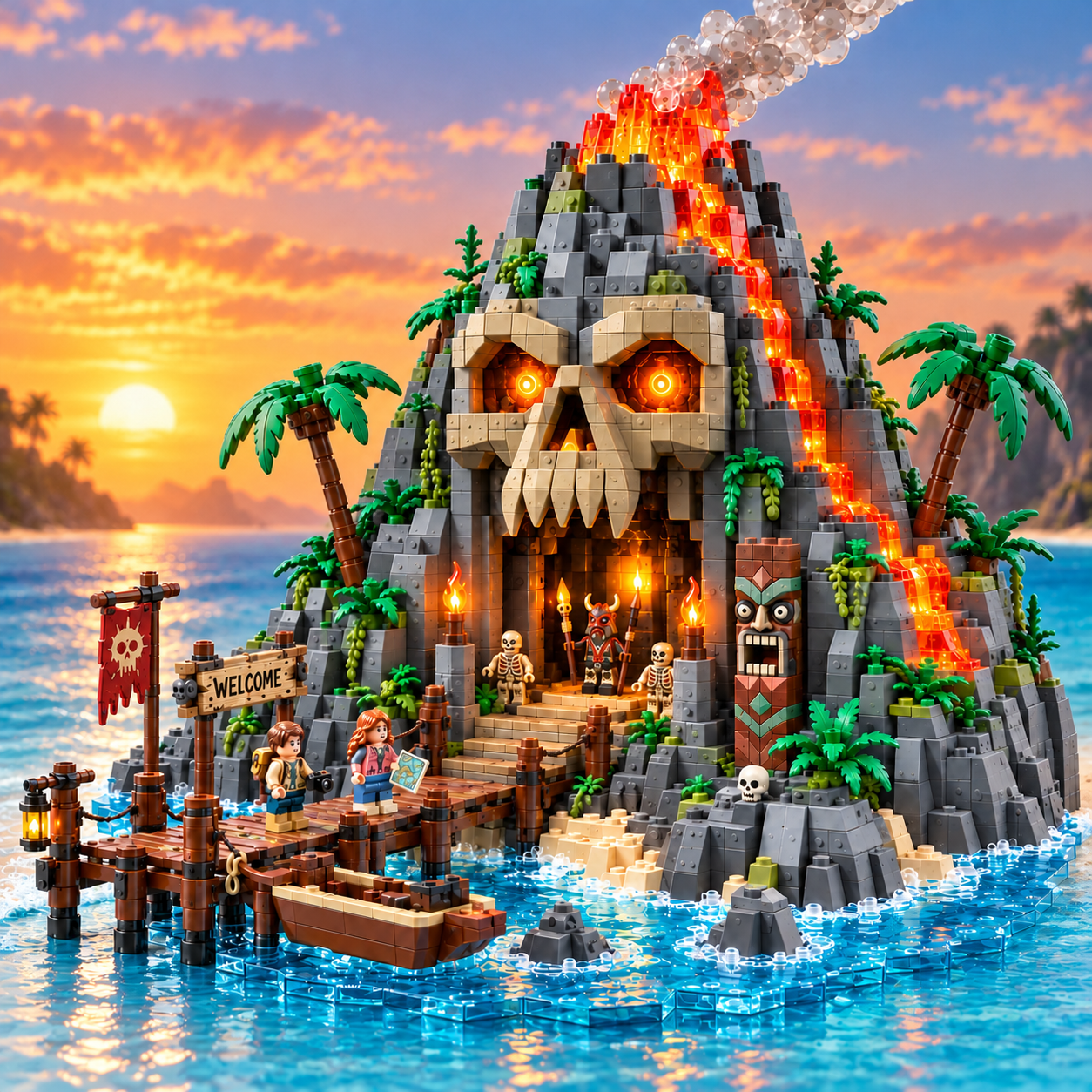 Skullfire Island Building Set 