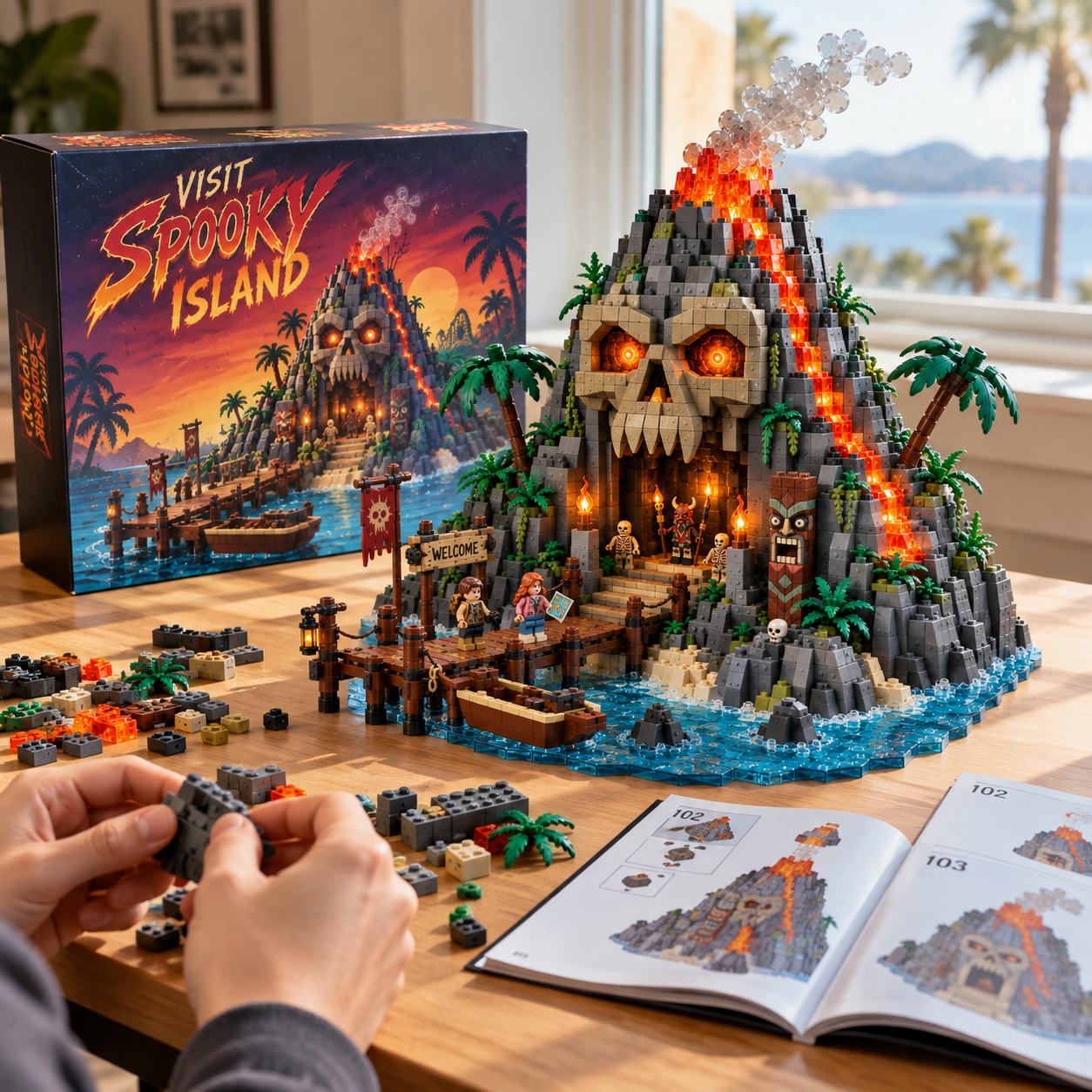 Skullfire Island Building Set 