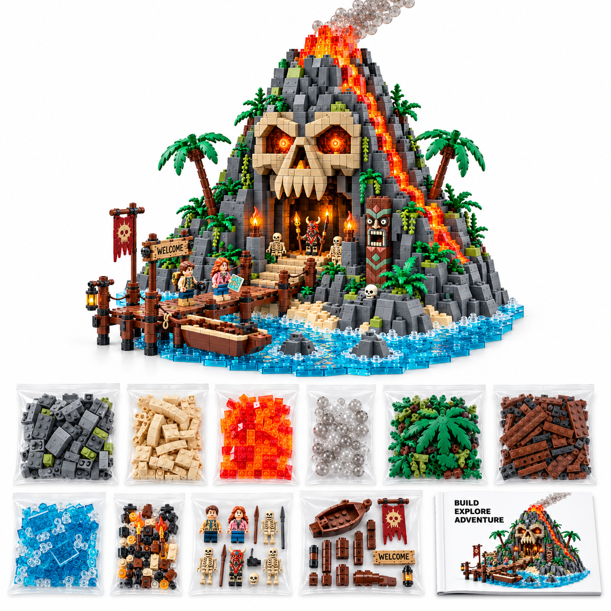 Skullfire Island Building Set 