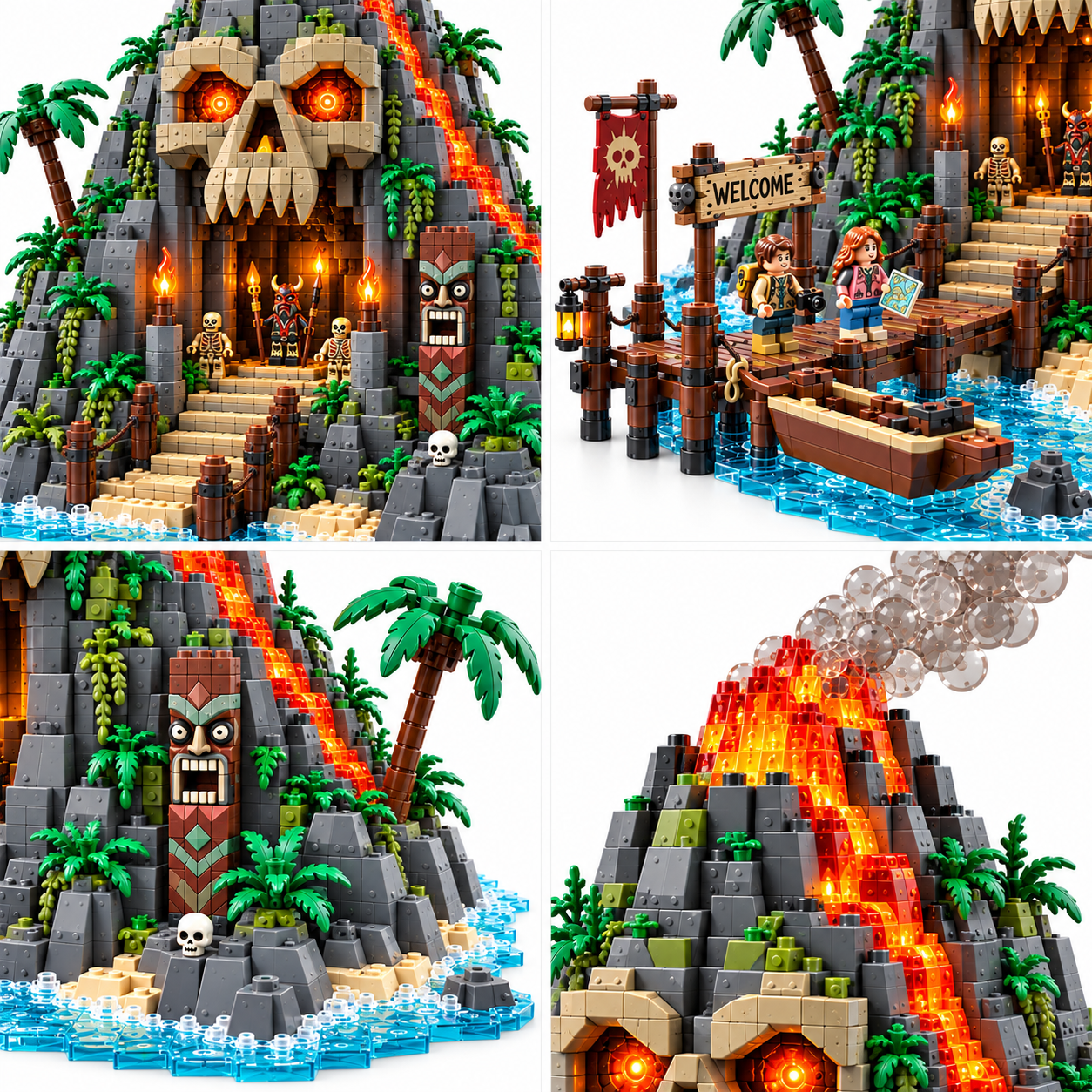 Skullfire Island Building Set 
