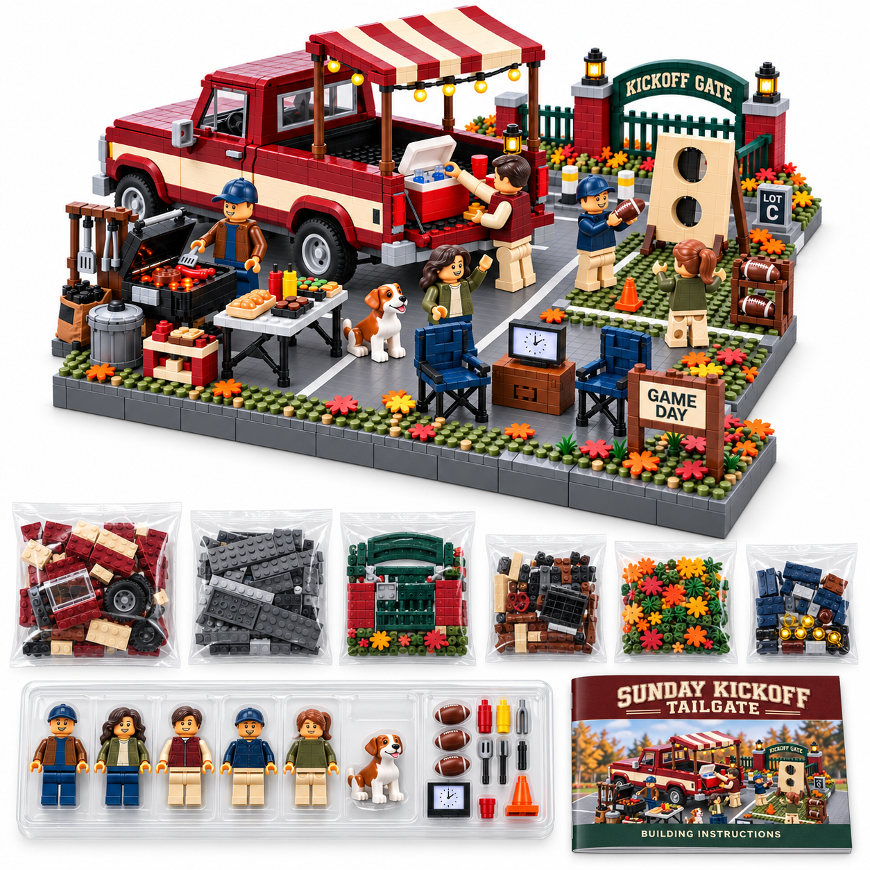 Sunday Kickoff Tailgate Building Set