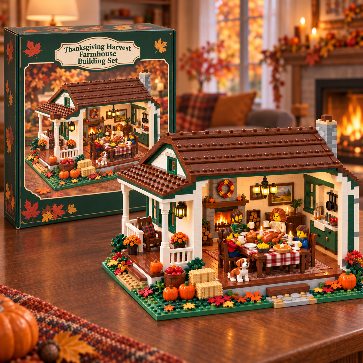 Thanksgiving Harvest Farmhouse Building Set