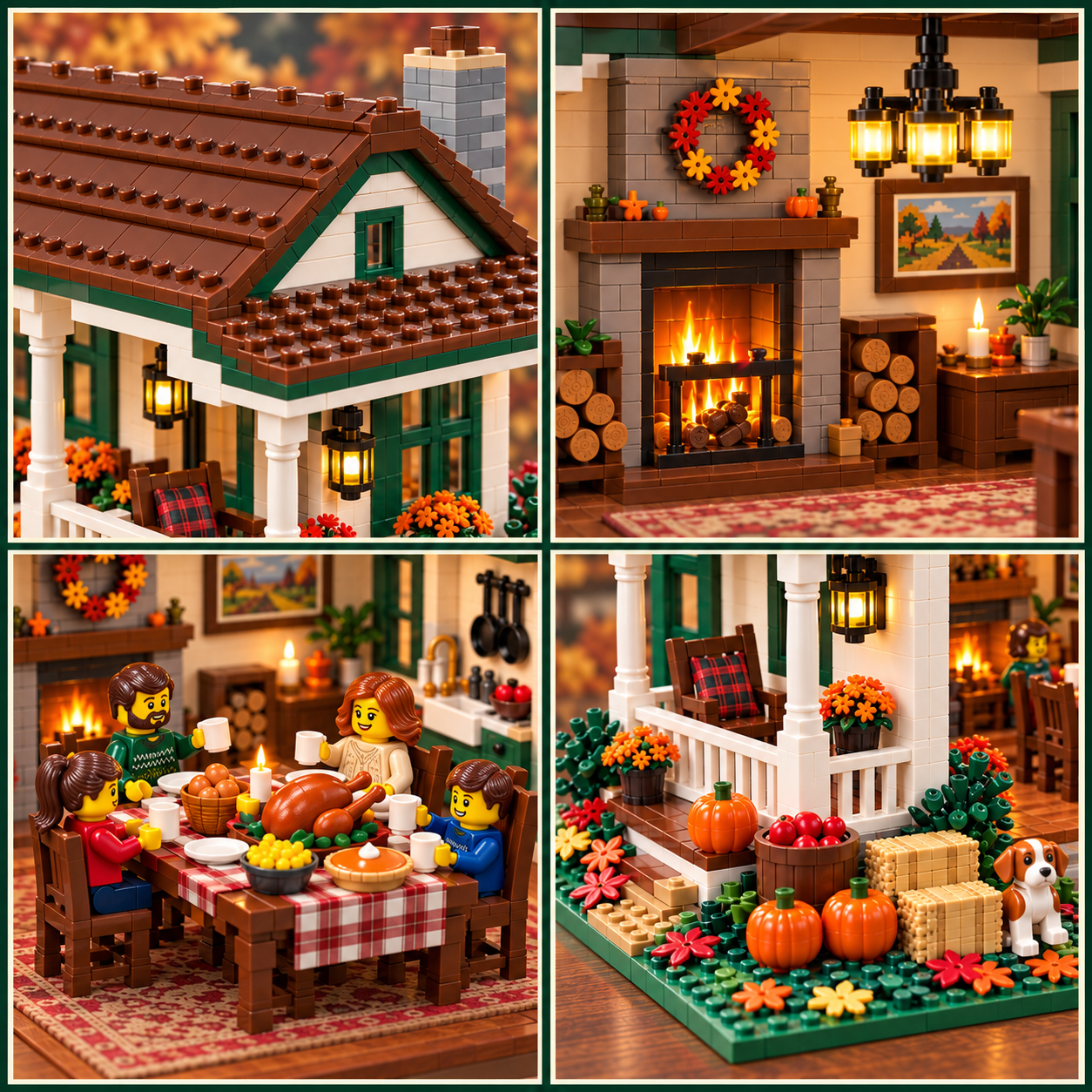 Thanksgiving Harvest Farmhouse Building Set