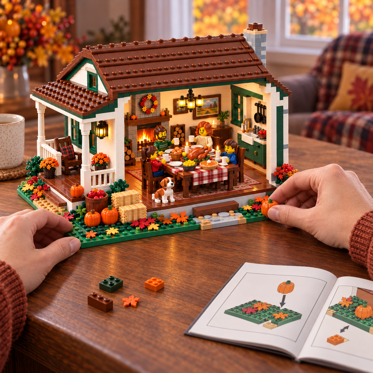 Thanksgiving Harvest Farmhouse Building Set