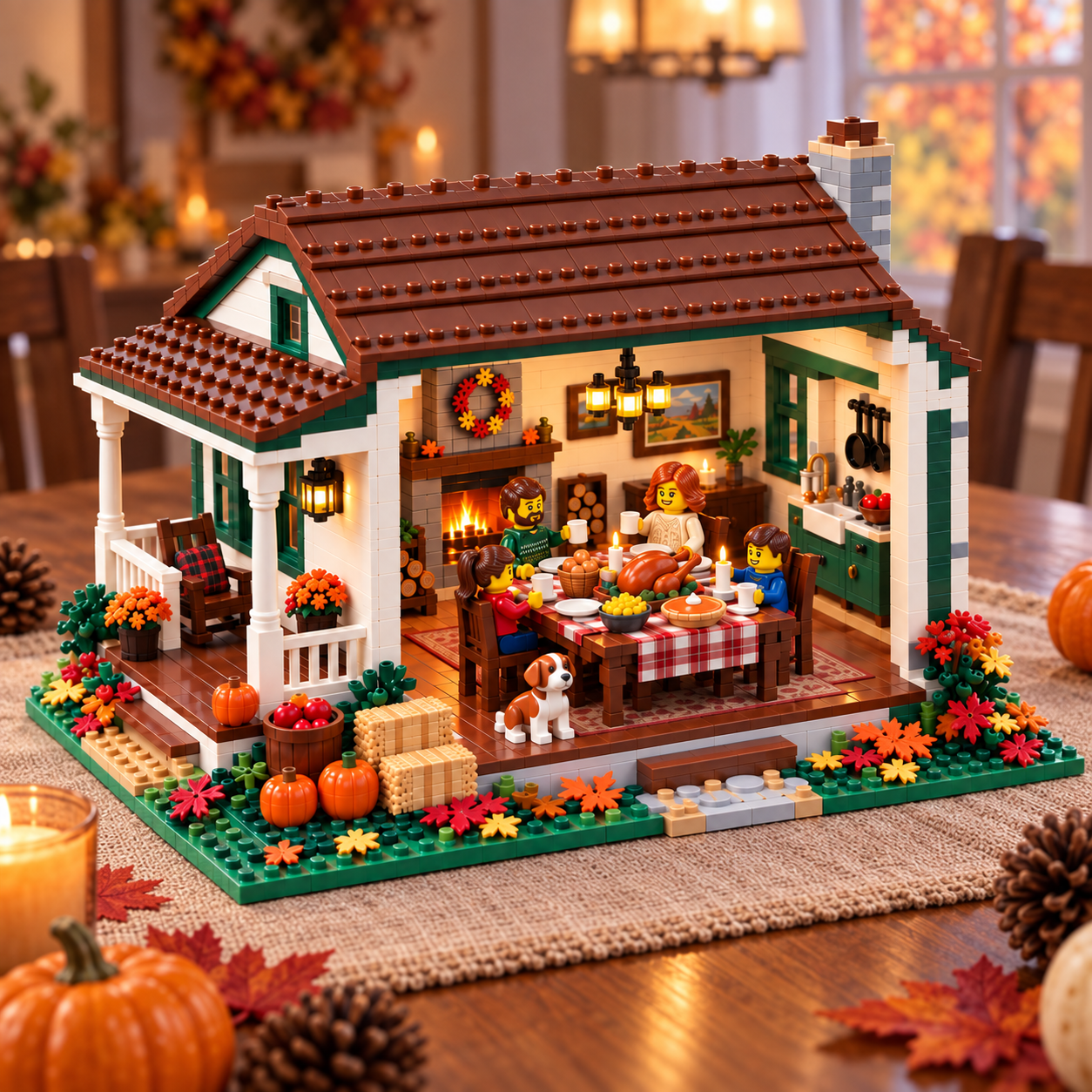 Thanksgiving Harvest Farmhouse Building Set