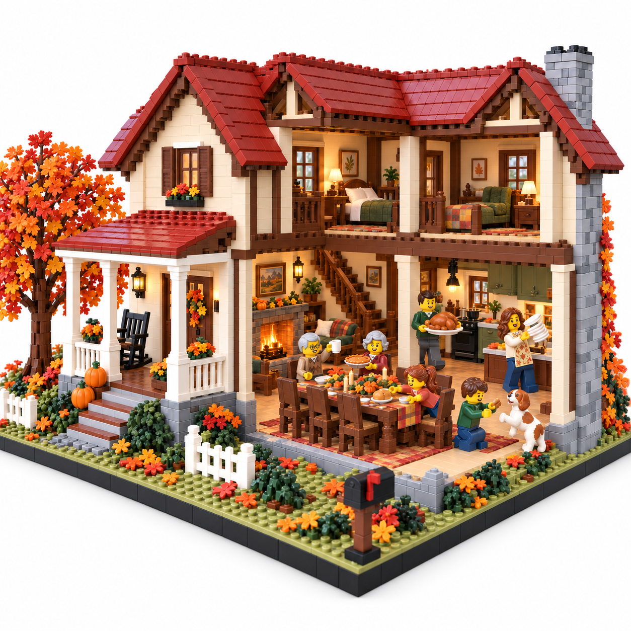 Thanksgiving at Maplewood Farmhouse Building Set