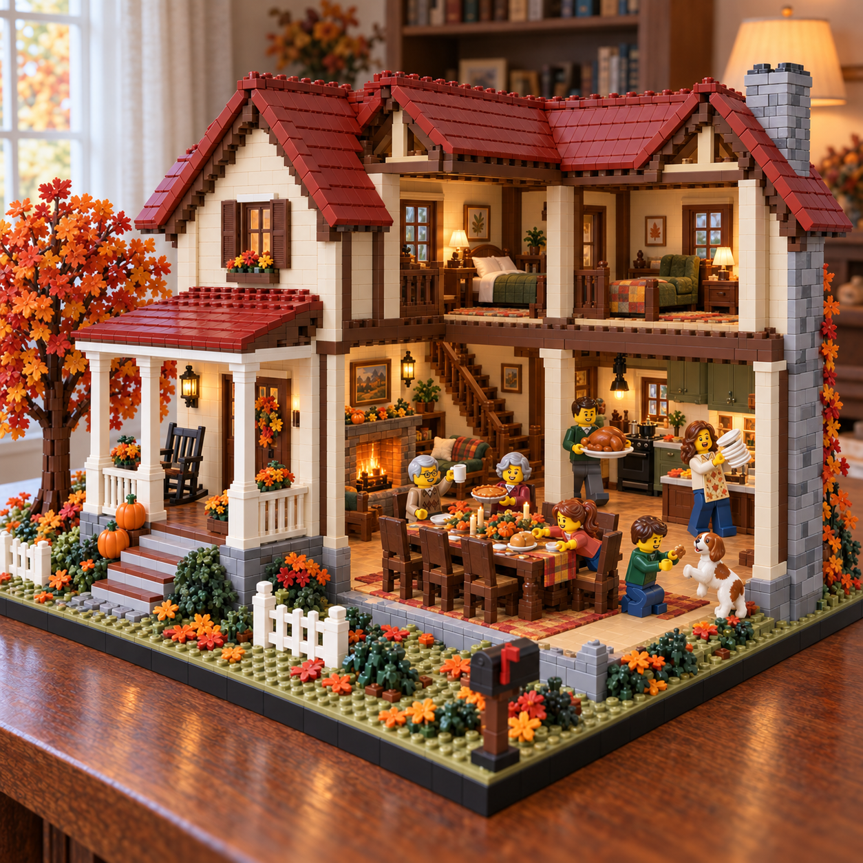 Thanksgiving at Maplewood Farmhouse Building Set