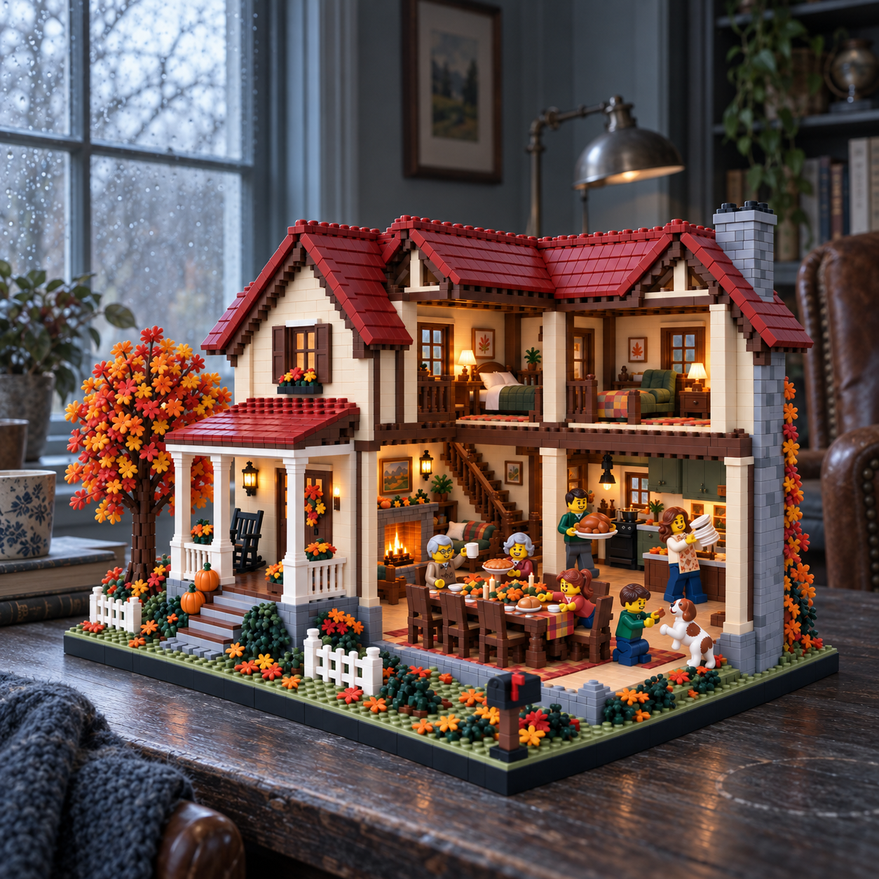 Thanksgiving at Maplewood Farmhouse Building Set