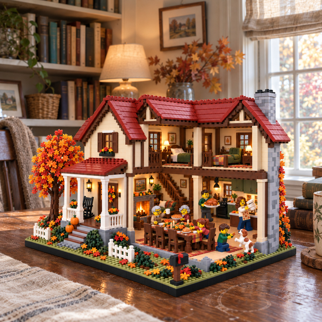 Thanksgiving at Maplewood Farmhouse Building Set