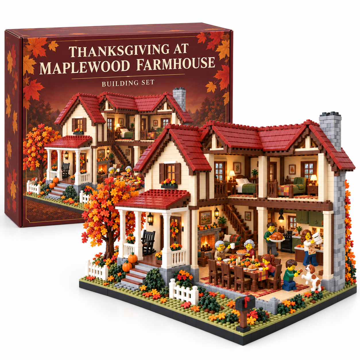 Thanksgiving at Maplewood Farmhouse Building Set
