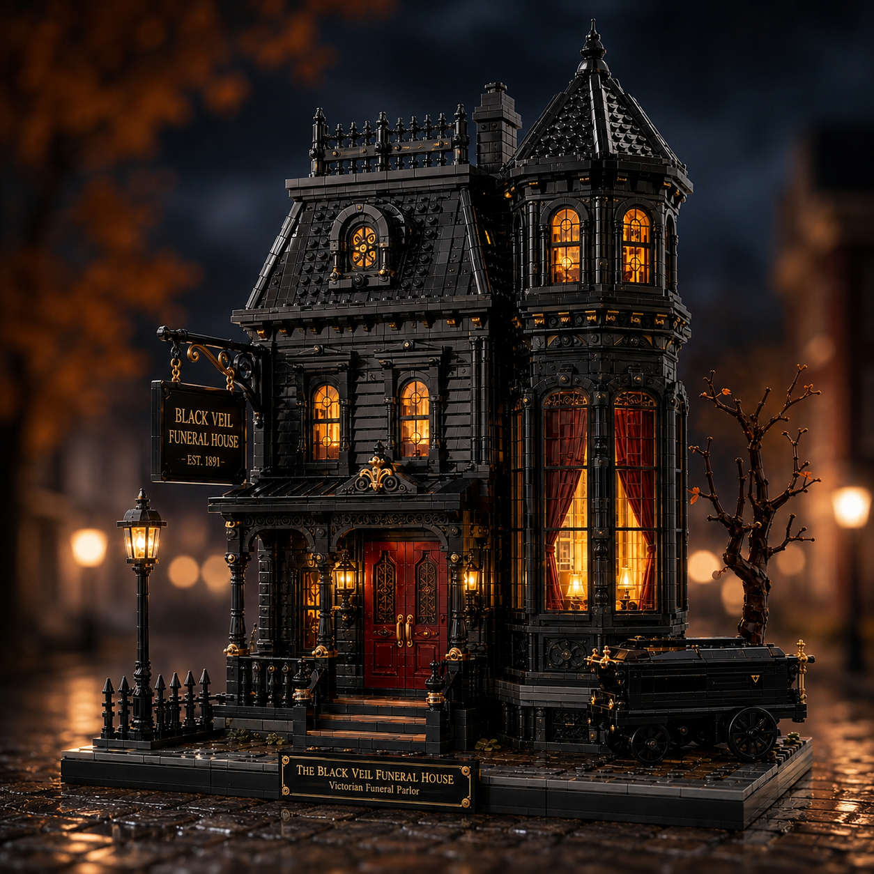 The Black Veil Funeral House – Victorian Gothic Building Set