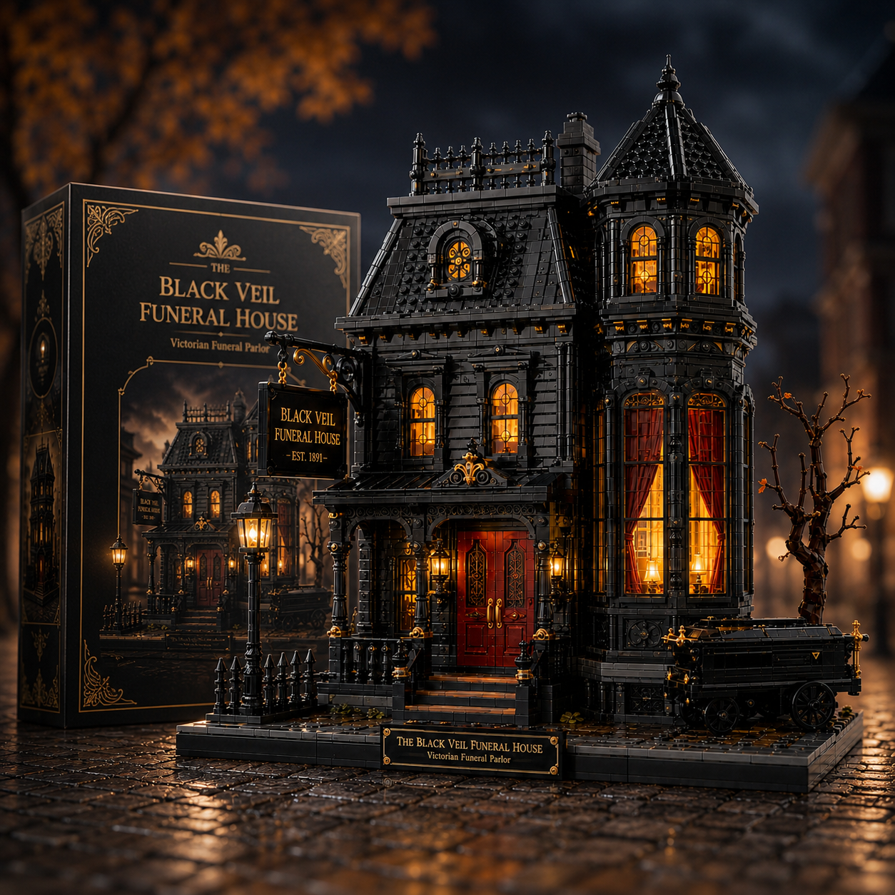 The Black Veil Funeral House – Victorian Gothic Building Set