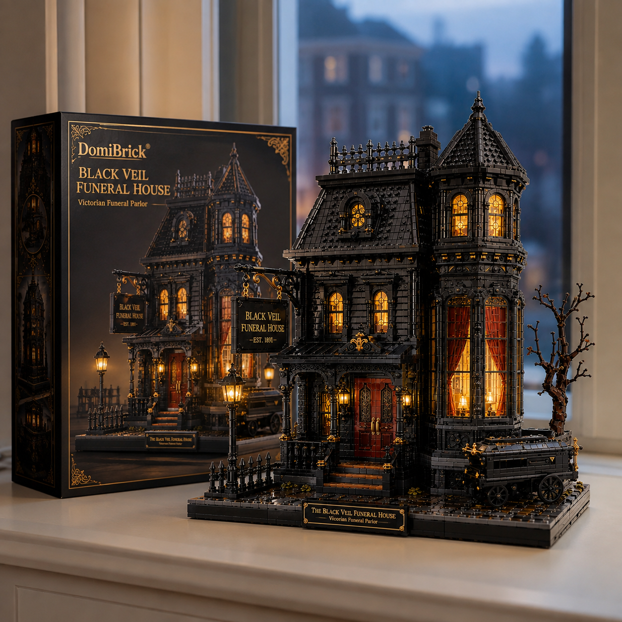 The Black Veil Funeral House – Victorian Gothic Building Set