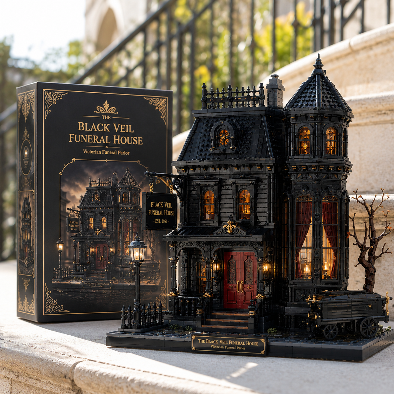 The Black Veil Funeral House – Victorian Gothic Building Set