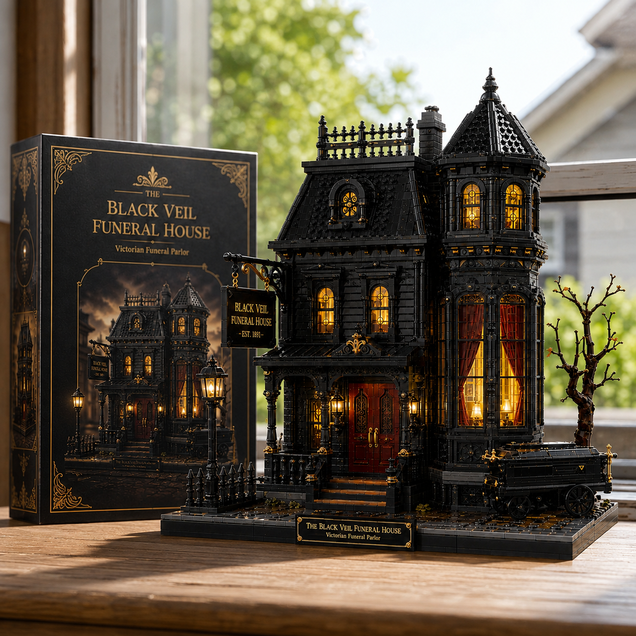The Black Veil Funeral House – Victorian Gothic Building Set