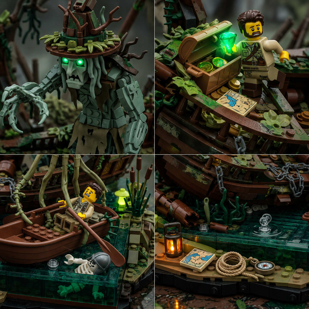 Swamp Witch Shipwreck Trap Diorama Building Set