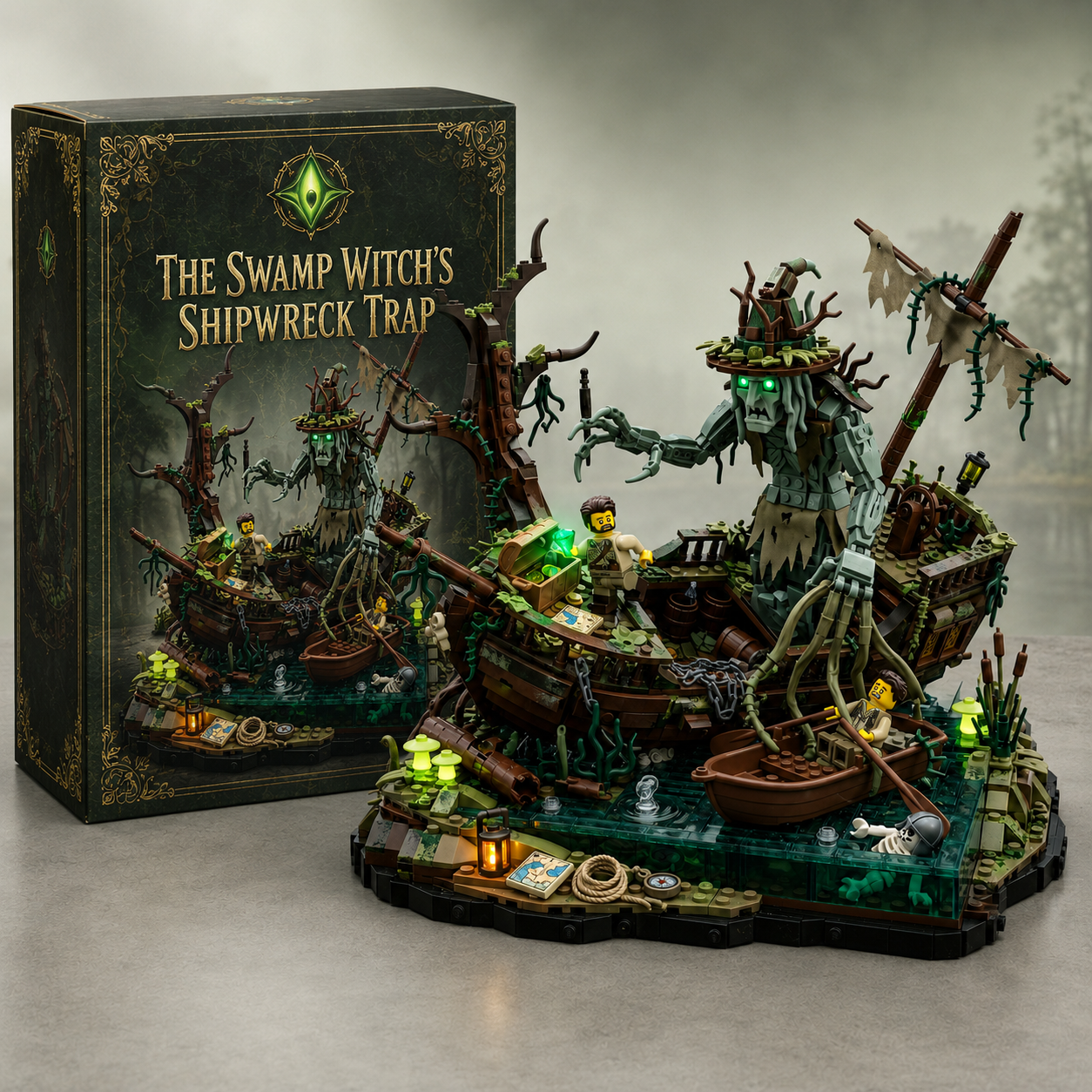 Swamp Witch Shipwreck Trap Diorama Building Set