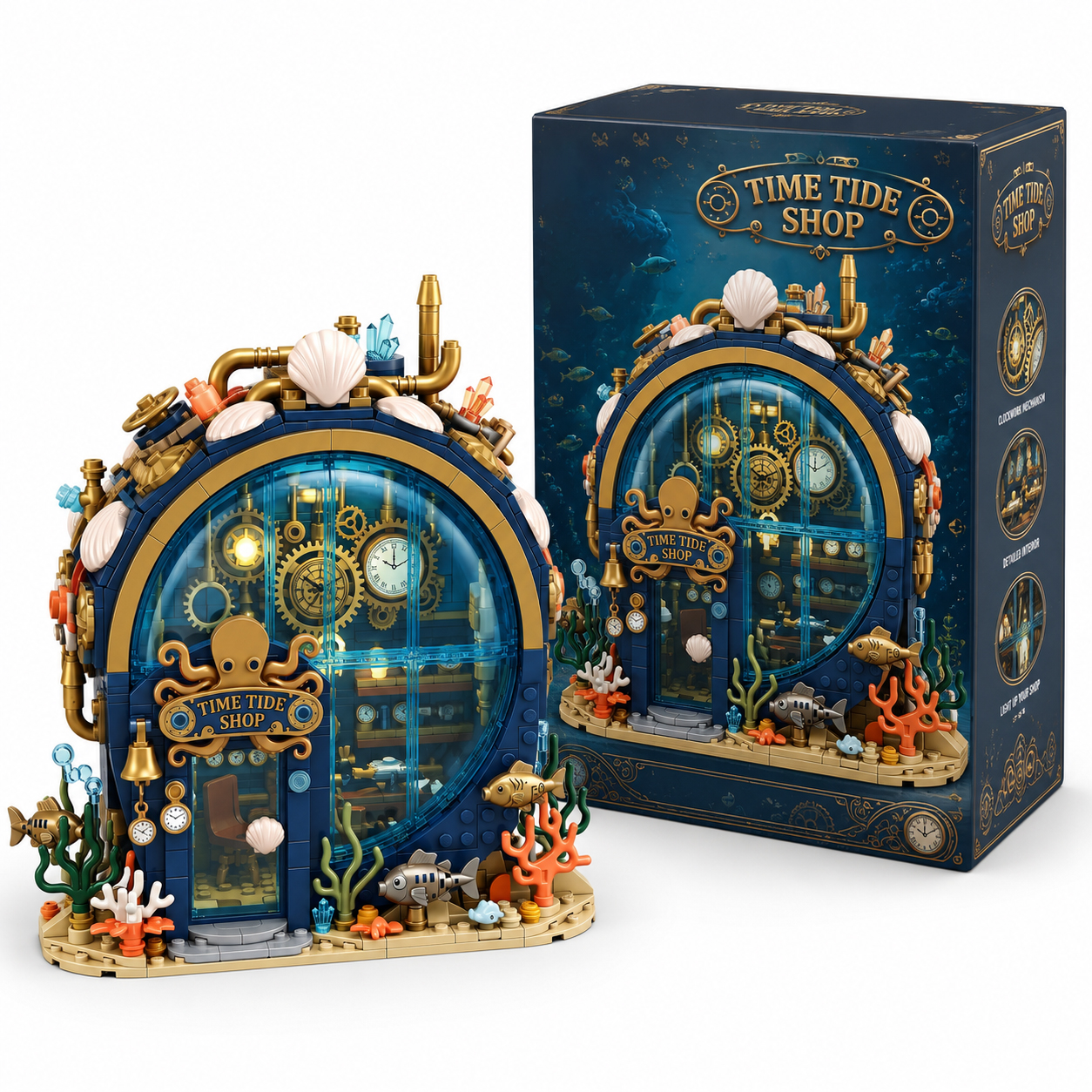Time Tide Shop Undersea Clockwork Building Set