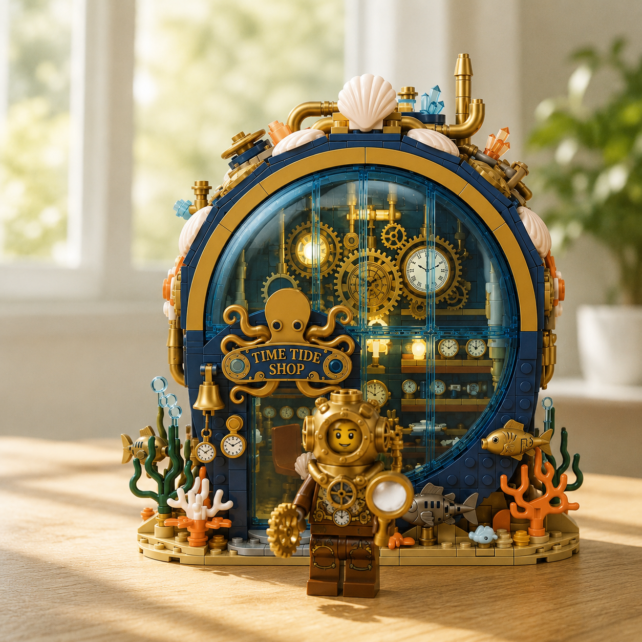 Time Tide Shop Undersea Clockwork Building Set