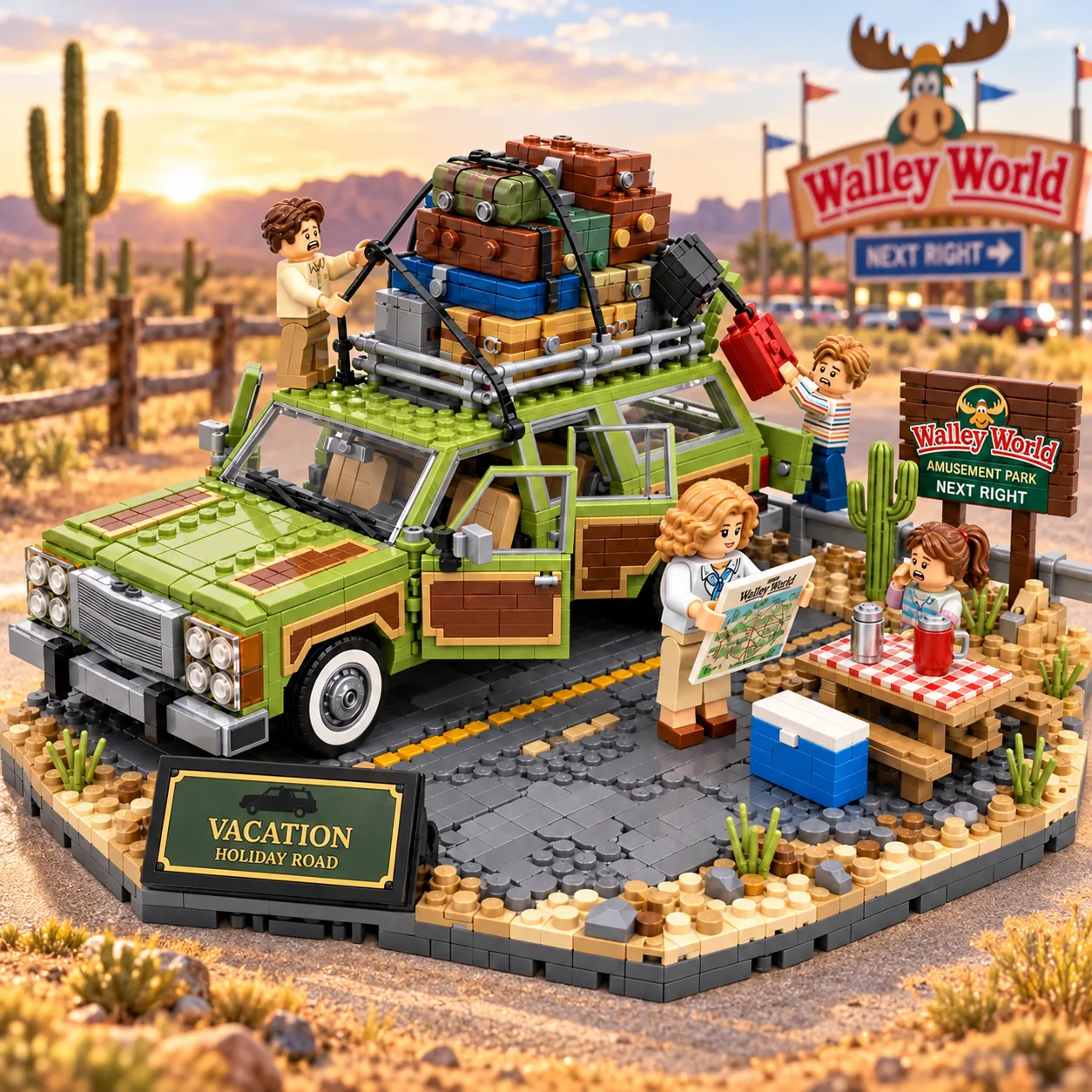 Griswold Holiday Road Family Vacation Collector Building Set